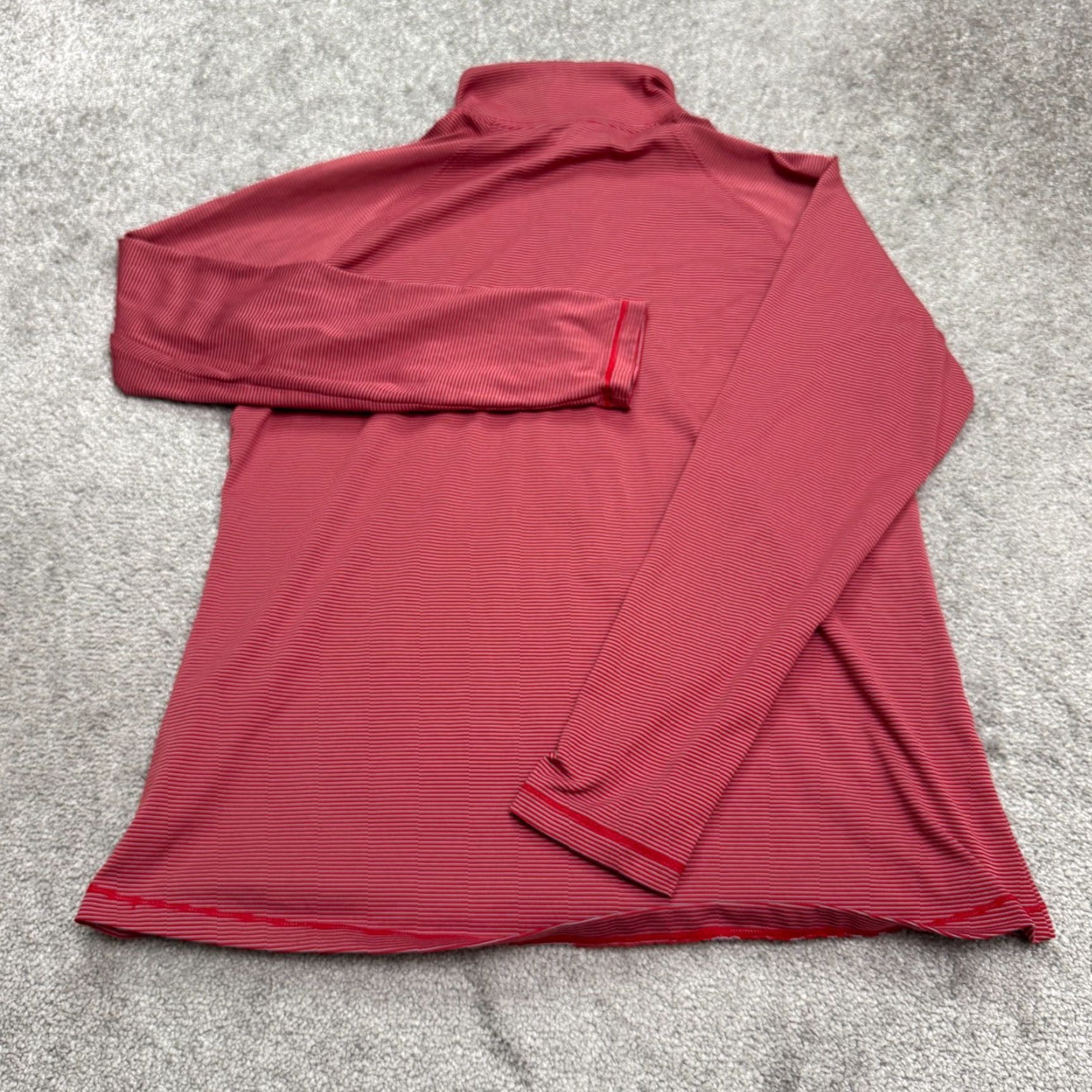 Under Armour Under Armour HeatGear Jacket Shirt Mens L Red Striped 1/4 Zip Loose Fit All Seasons Breathable Mid-Length CrossFit Hiking Sports Athleisure Size US L / EU 52-54 / 3 - 2 Thumbnail