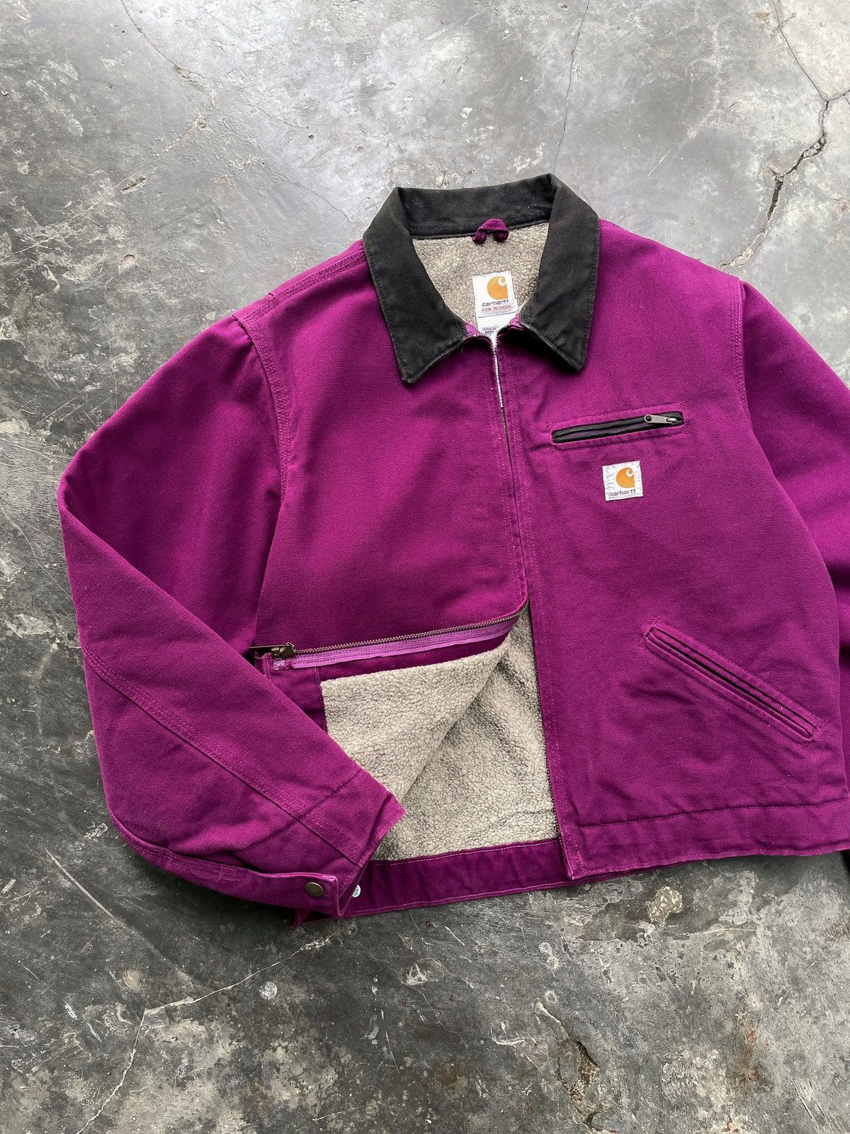 Carhartt BRIGHT PURPLE🍇 VINTAGE CARHARTT DETROIT JACKET WJ097 BGP ERD Size US M / EU 48-50 / 2 - 3 Thumbnail