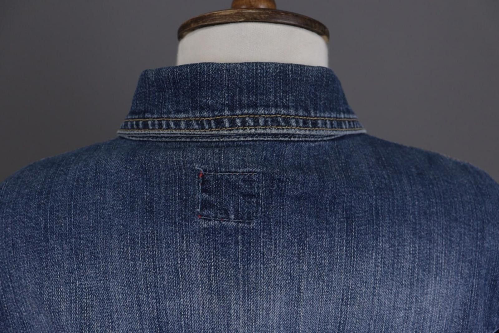 Designer Miss Sixty Blue Denim Button Down Trucker Jacket Size XL Size XL / US 12-14 / IT 48-50 - 10 Thumbnail