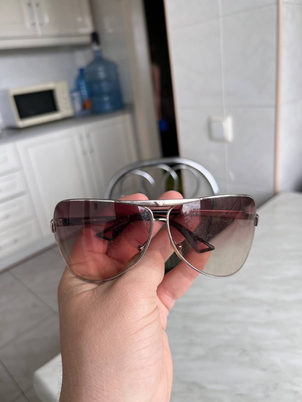 Emporio Armani × Vintage Vintage Emporio Armani Sunglasses Punk Rock Eyewear Logo Y2K Size ONE SIZE - 10 Thumbnail