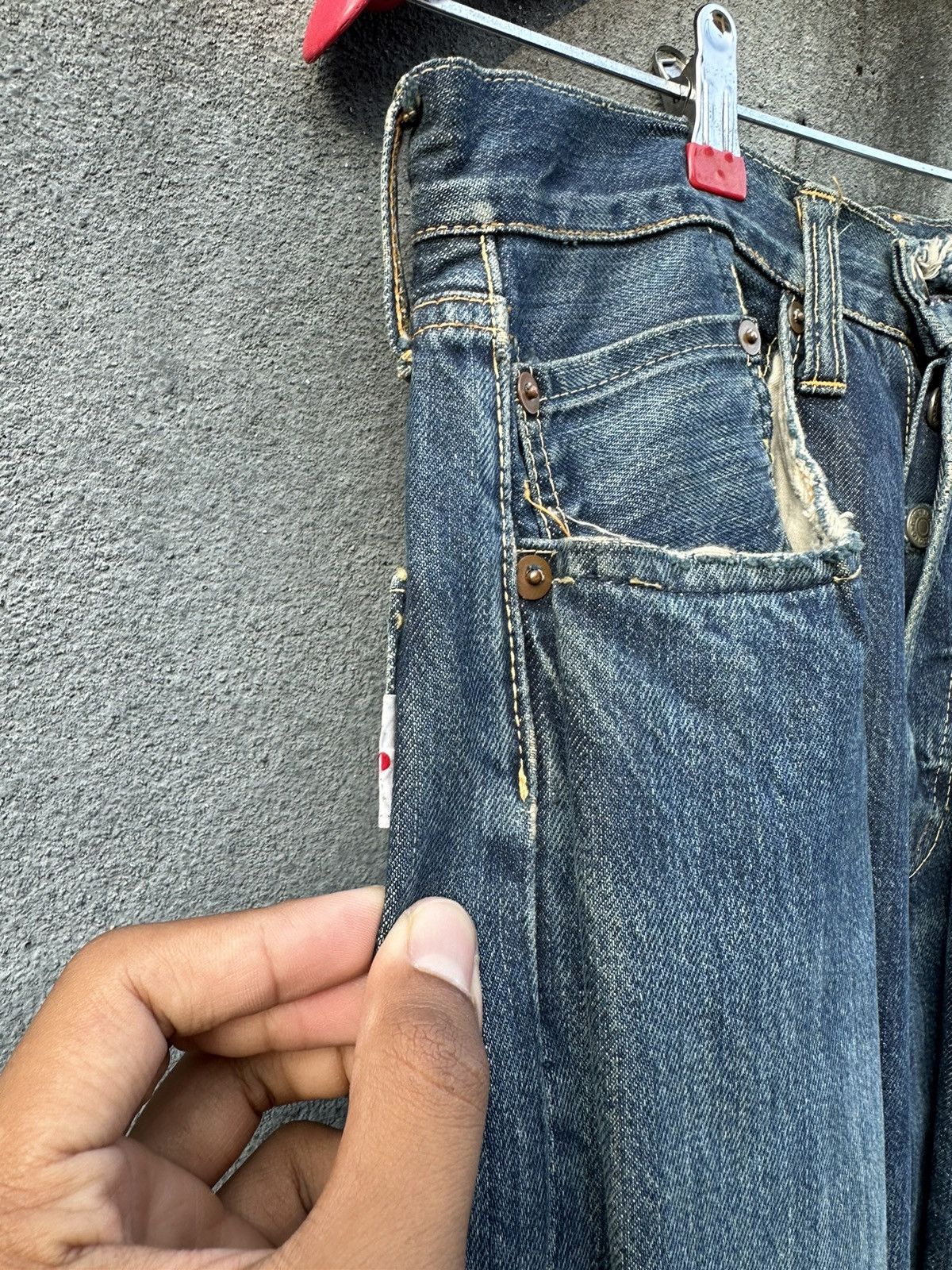 Studio D'Artisan 👹Vintage Studio’D Artisan Distressed Bootcut Jeans Size US 32 / EU 48 - 12 Thumbnail