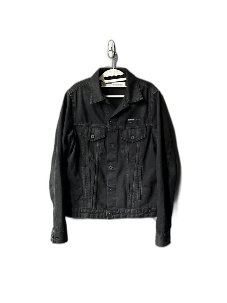 Off-White Off White Black Gold Denim Jacket Size US M / EU 48-50 / 2 - 1 Thumbnail