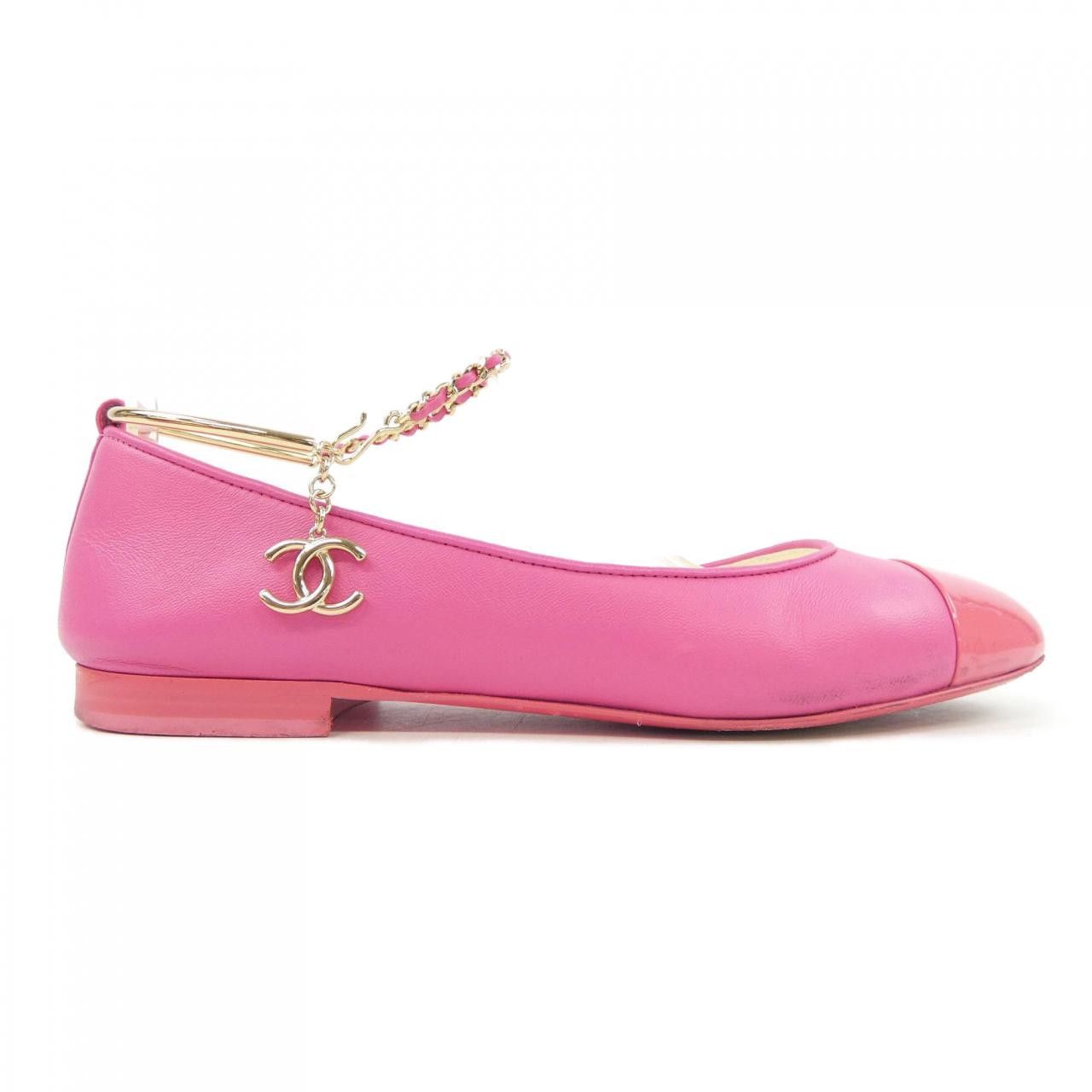 Chanel Chanel Chanel Ballerina Lambskin Patent Calfskin Flats Leather Shoes G38986Y55859 DUTY FREE for USA Size ONE SIZE - 1 Thumbnail
