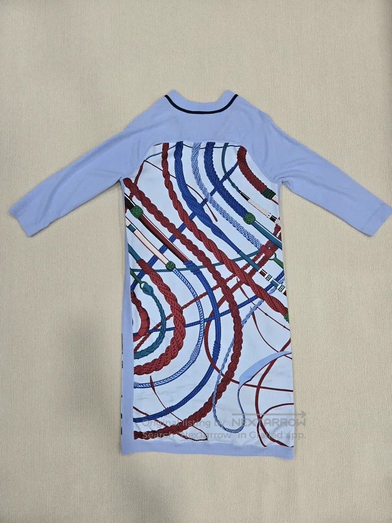 Hermes Hermes Wool + mulberry silk knitted dress Size XXS / US 00 / IT 34 - 2 Thumbnail