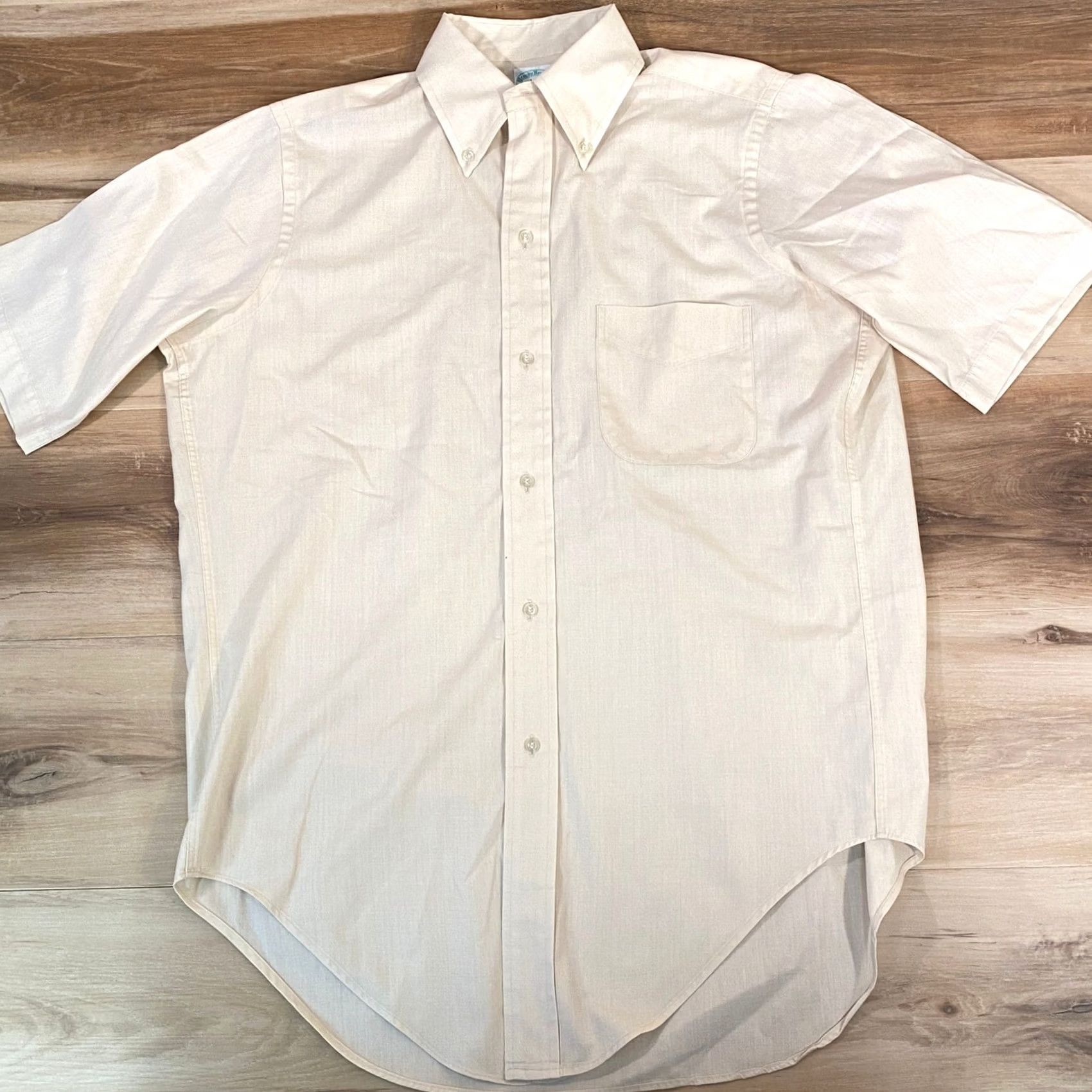 Brooks Brothers VINTAGE Brooks Brothers Brookscloth Shirt Men 14.5 Short Sleeve 6 Button 70s/80s Size US S / EU 44-46 / 1 - 3 Thumbnail
