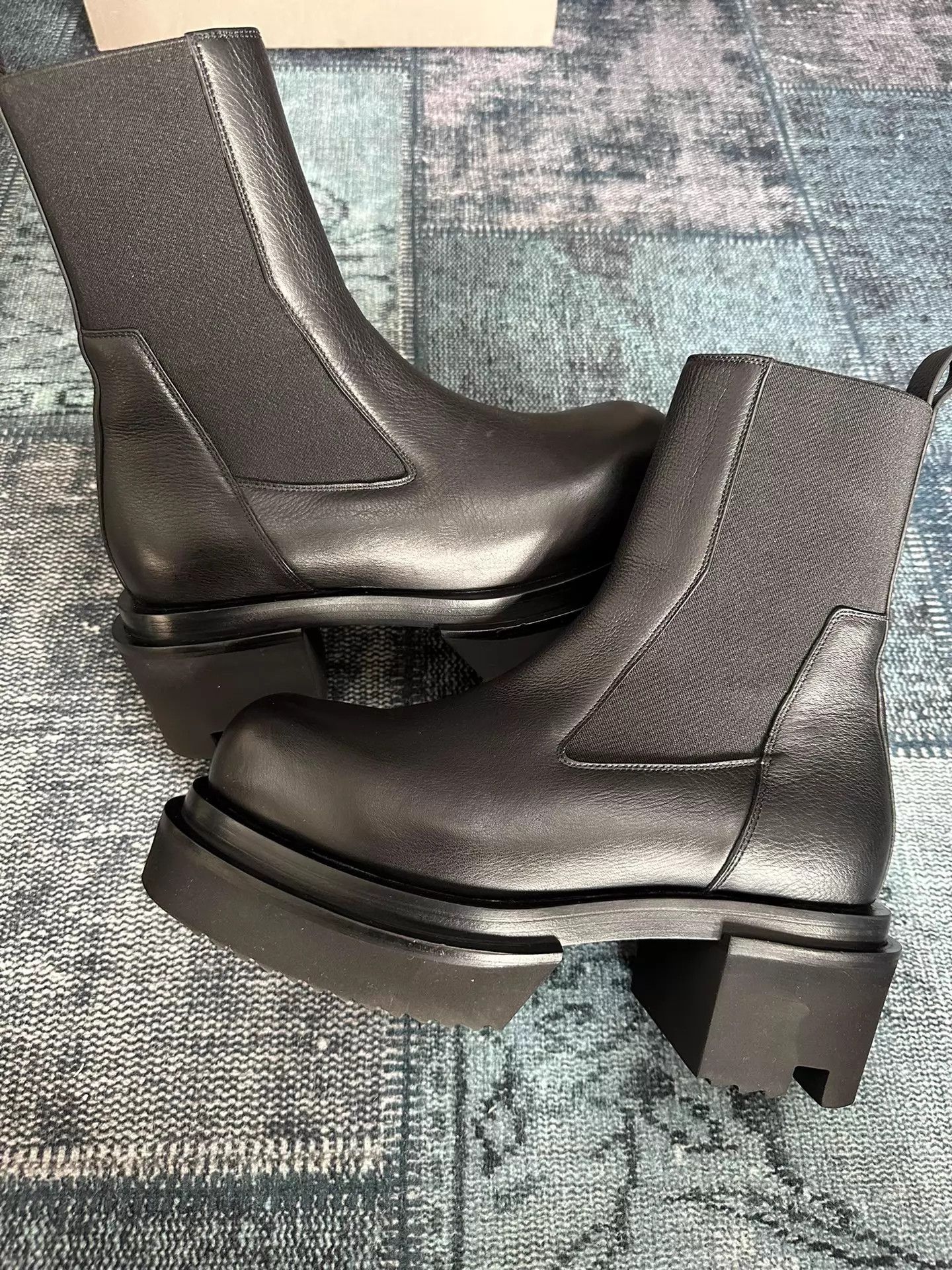 Rick Owens Rick Owens Beatle Ballast Bogun Chelsea 6cm 40 Worn Once Size US 7 / EU 40 - 3 Thumbnail