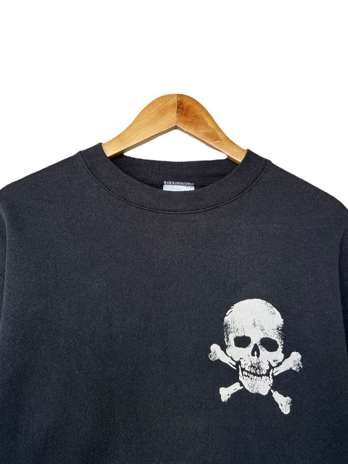 Vintage Vintage 90s Bones Skull Graphic Black Sweatshirt Size US L / EU 52-54 / 3 - 2 Thumbnail