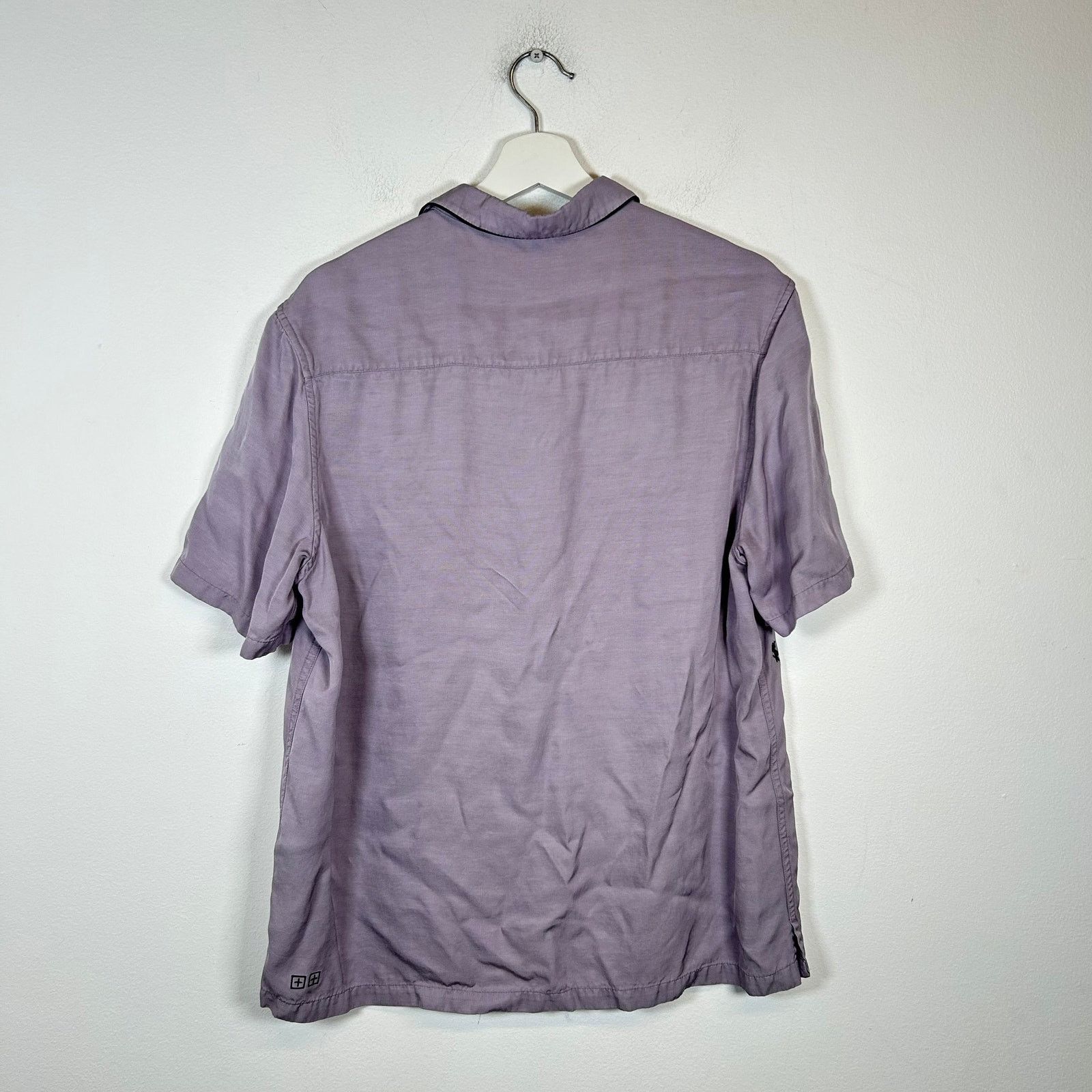 Ksubi Ksubi Purple Viscose Resort Shirt Size M Size US M / EU 48-50 / 2 - 2 Thumbnail