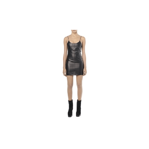 image of Amiri Black Leather Slip Dress Size 0/36, Women's