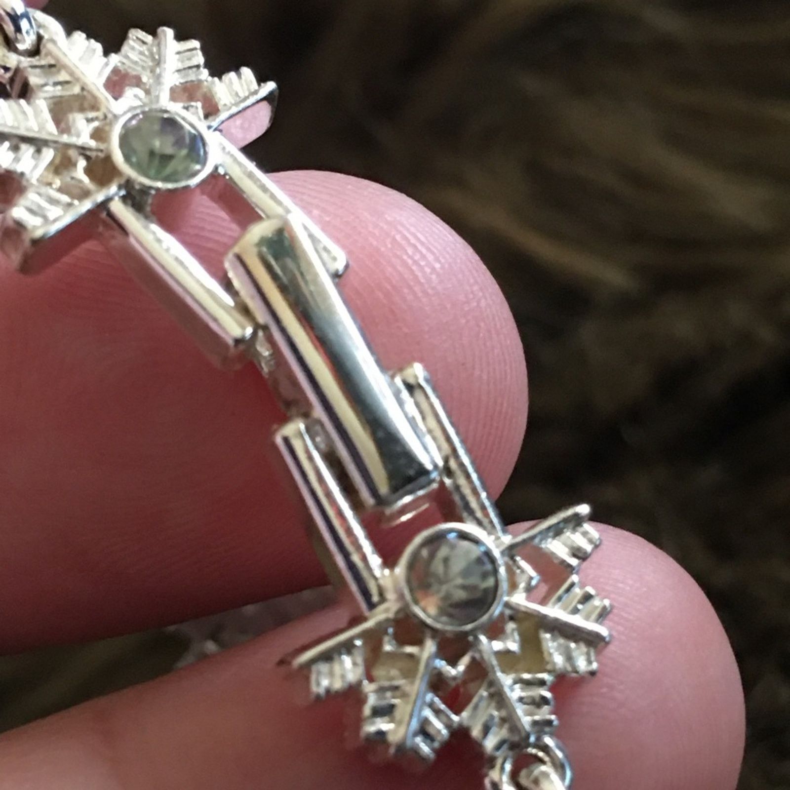 Vintage Vintage aurora borealis snowflake bracelet Size ONE SIZE - 8 Thumbnail