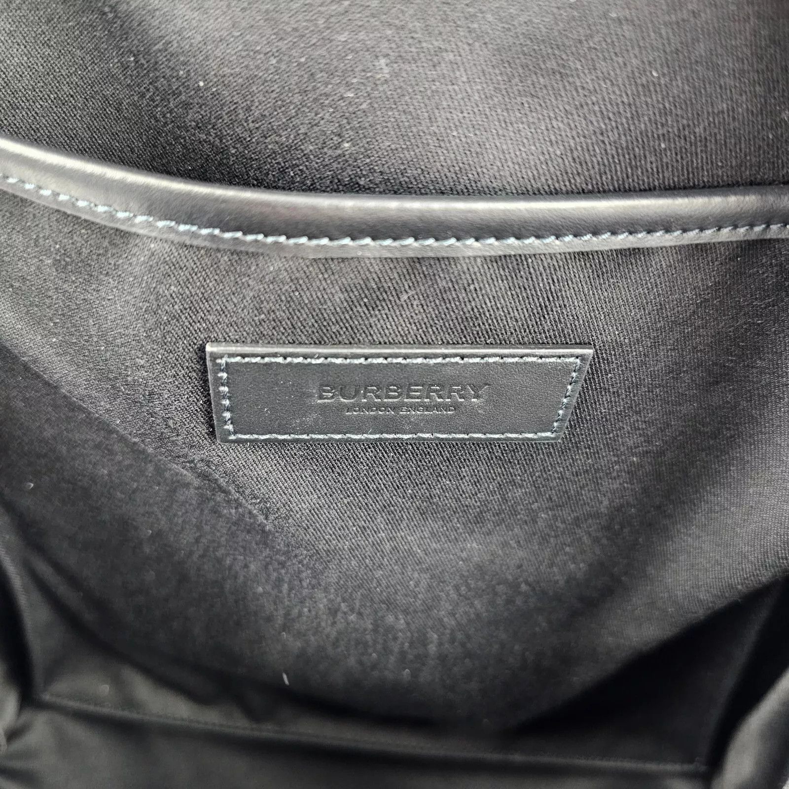 Burberry BURBERRY Rocco Charcoal Checkered E-Canvas Backpack New Size ONE SIZE - 9 Thumbnail