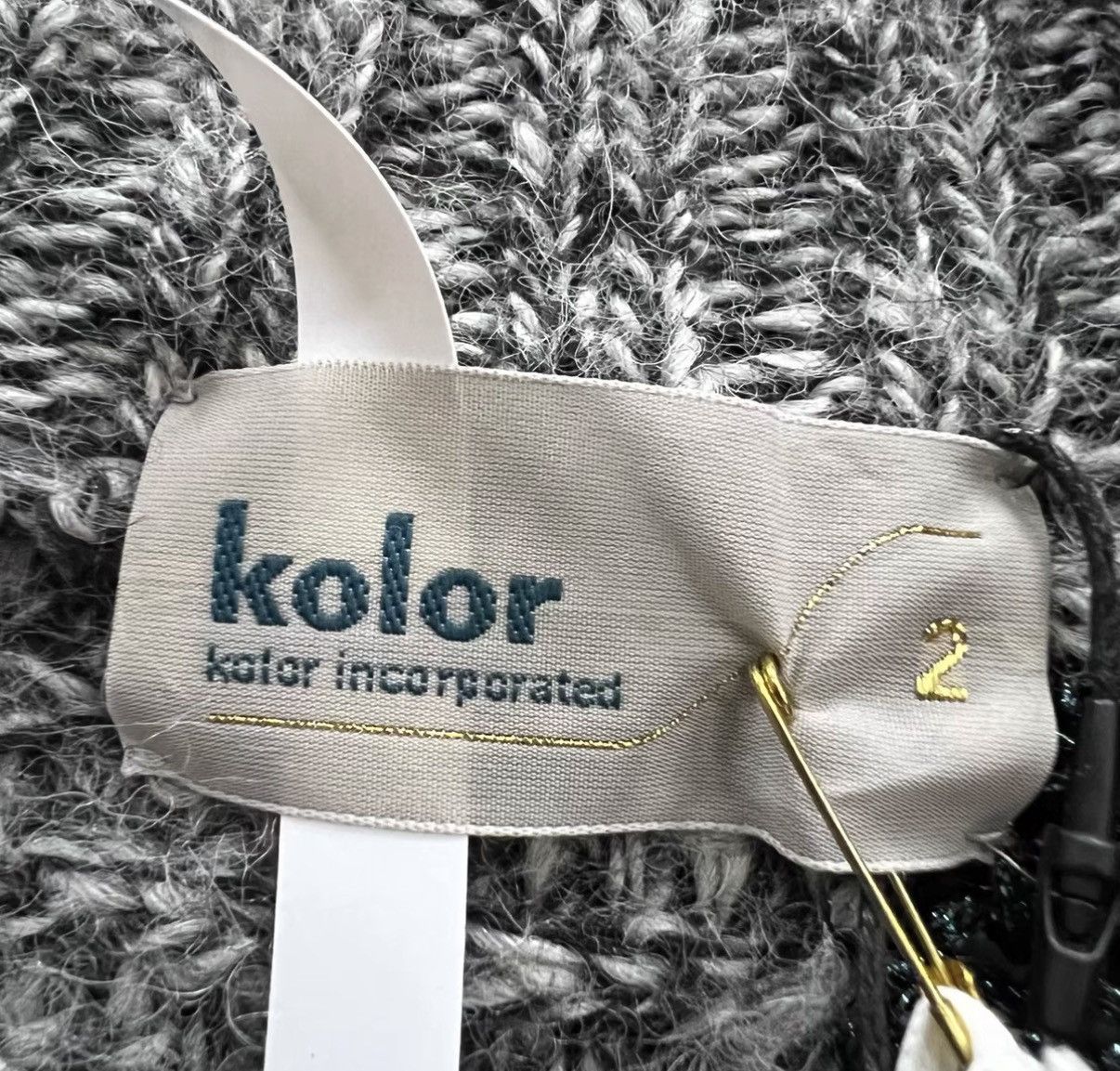 Kolor Kolor Spliced Irregular Knit Sweater J41 Size US M / EU 48-50 / 2 - 4 Thumbnail
