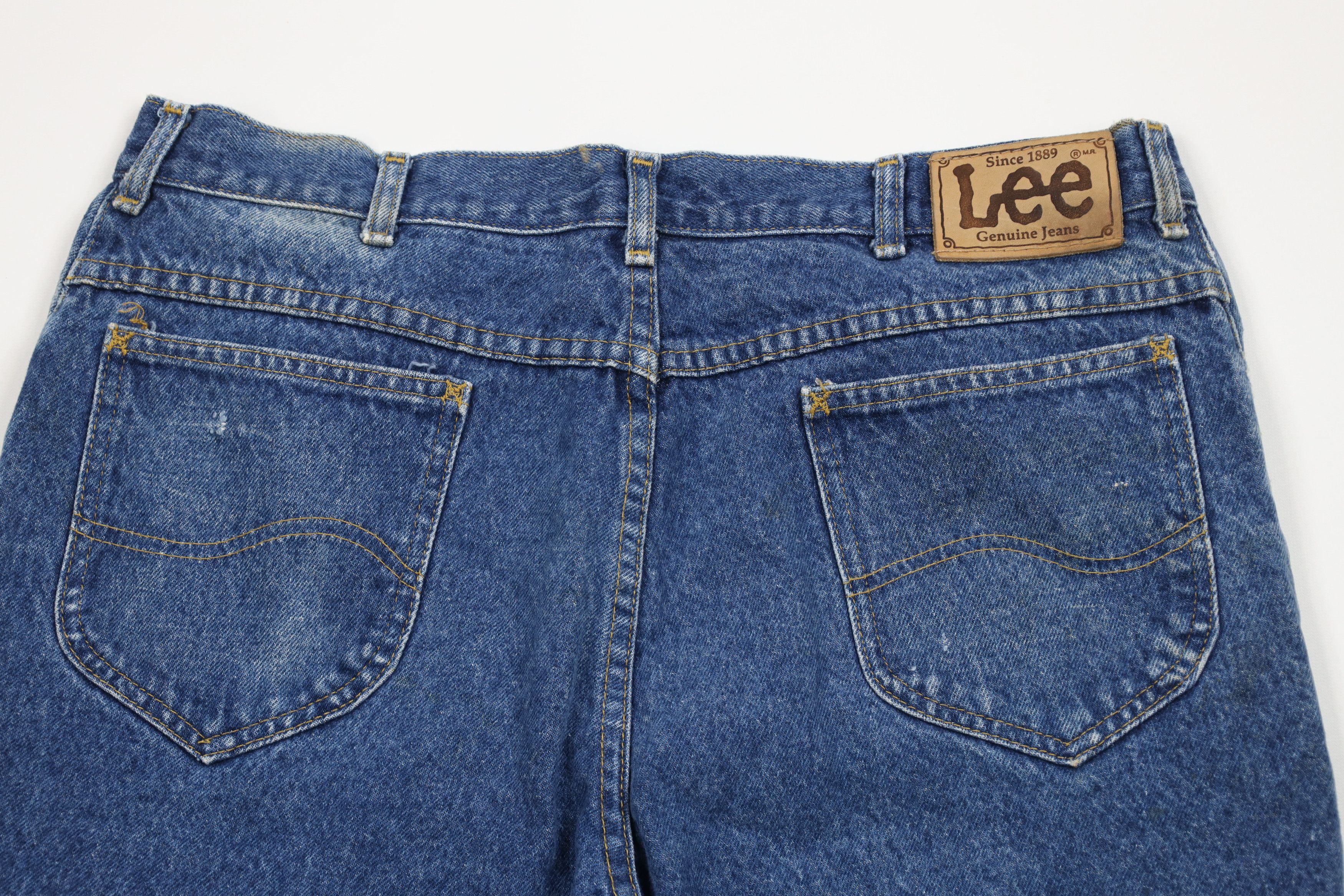 Lee × Vintage Vintage 90s Lee Straight Leg Denim Jeans Blue Cotton Size US 34 / EU 50 - 10 Thumbnail