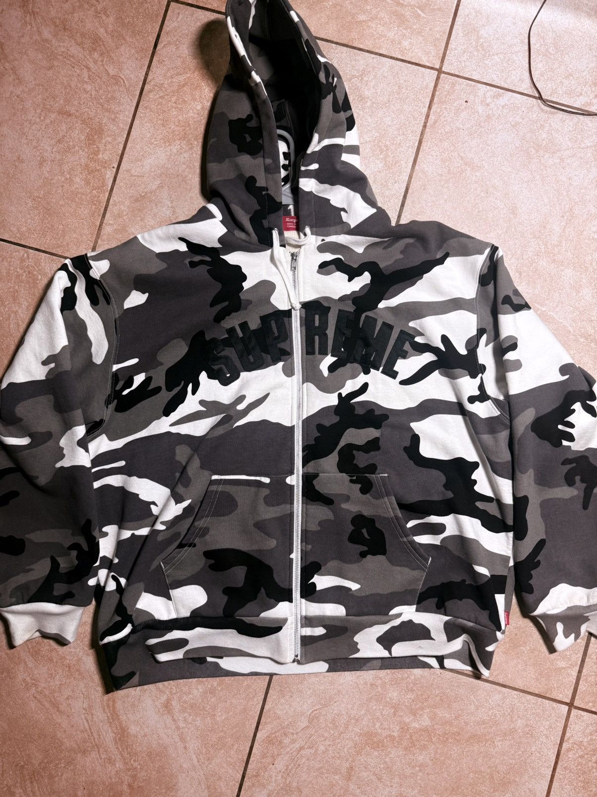Antihero × Supreme SS14 Supreme x Anti- Hero Zip- Up Hoodie (Grey