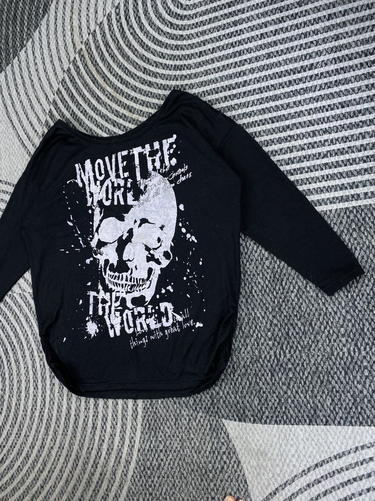 Hysteric Glamour Vintage Punk Wording Skull Printes Shirt Size M / US 6-8 / IT 42-44 - 4 Thumbnail