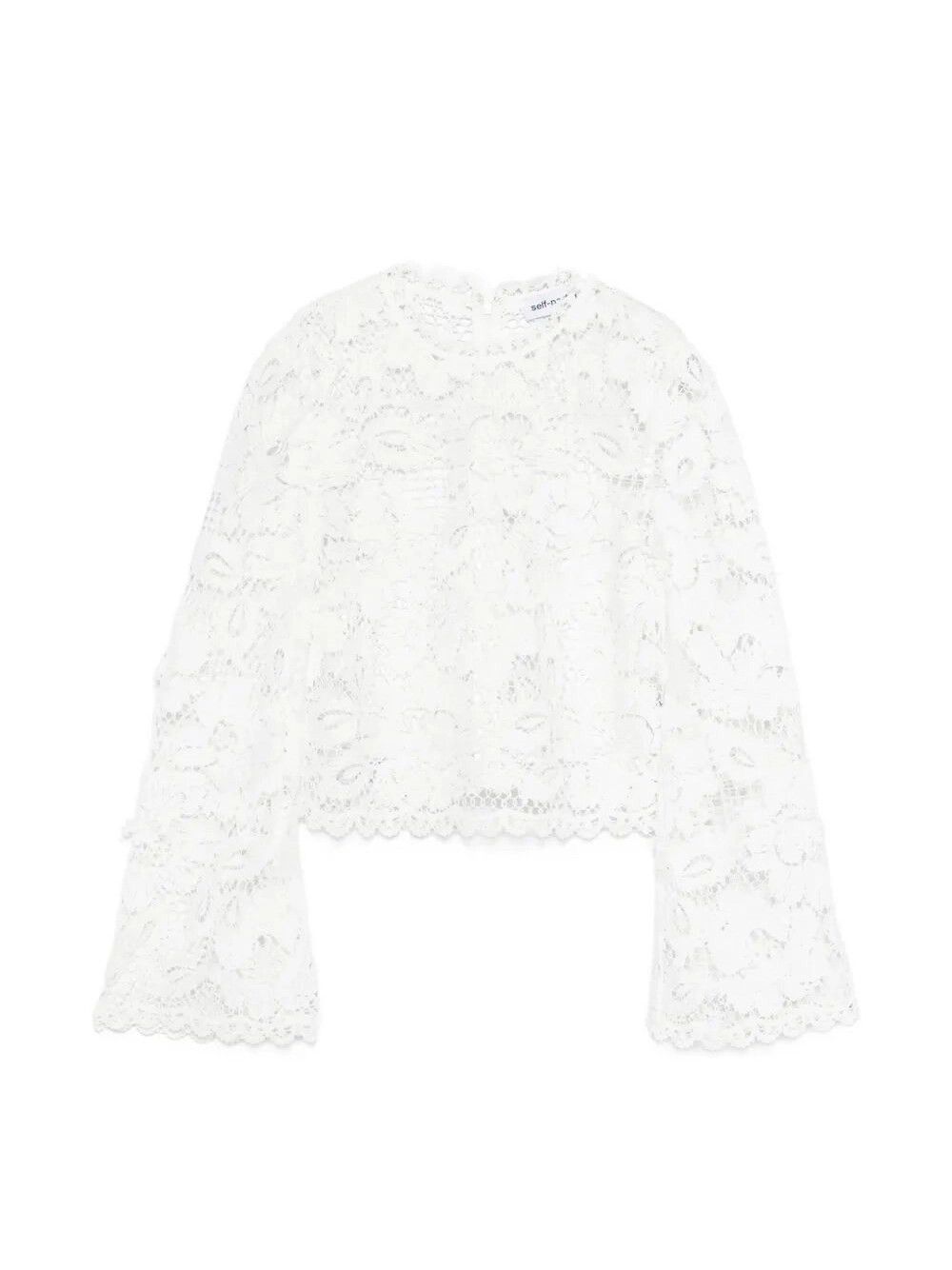 Self-Portrait Crochet Lace Top Size M / US 6-8 / IT 42-44 - 1 Thumbnail