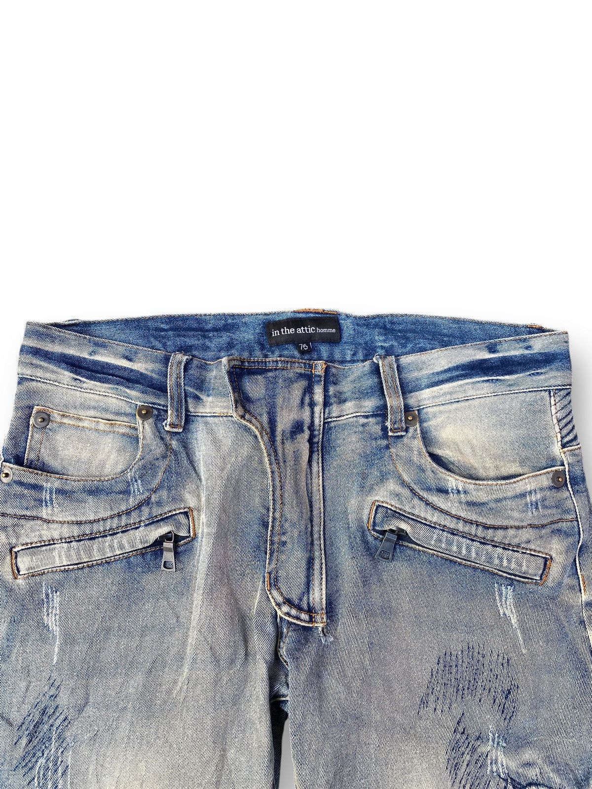 If Six Was Nine × Le Grande Bleu (L.G.B.) × Tornado Mart Vintage In The Attic Rock Revival Jeans. #D8 Size US 32 / EU 48 - 2 Thumbnail