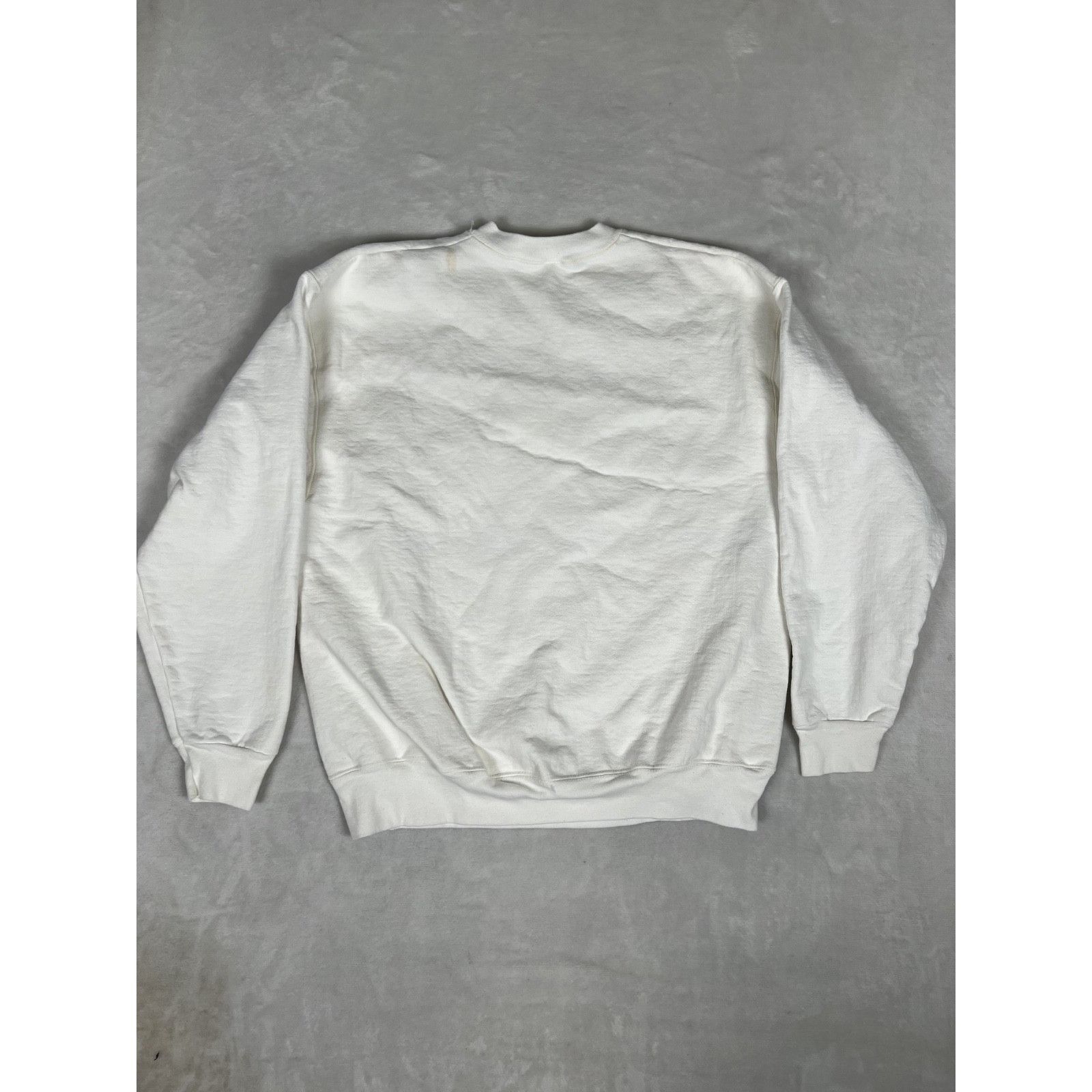 Fruit Of The Loom Vintage Fruit of Loom White Blank Sweatshirt Size Large USA Size US L / EU 52-54 / 3 - 7 Thumbnail
