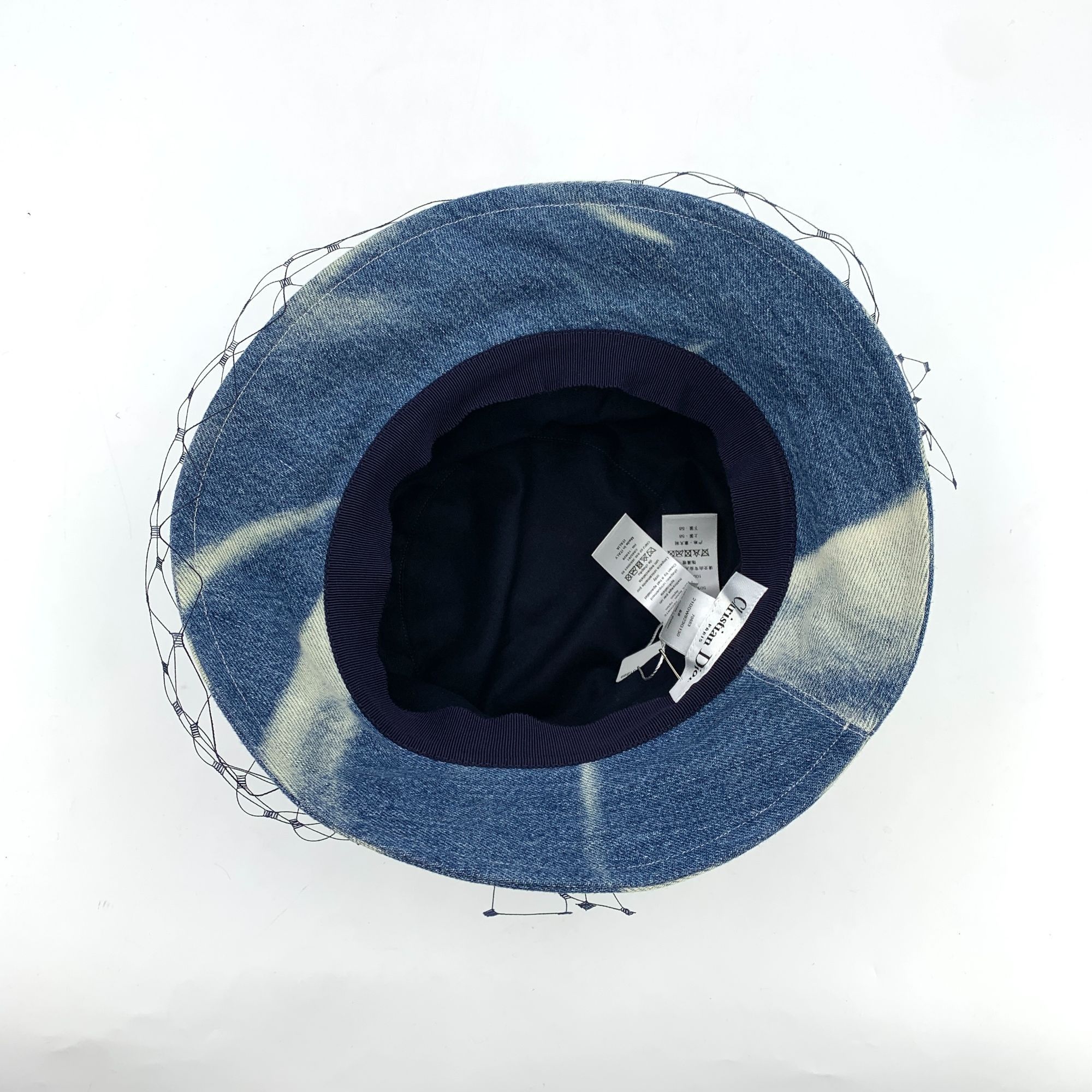Dior Christian Dior Tie-Dyed Cotton Fishermans Hat W/Mesh Detail Size ONE SIZE - 5 Thumbnail