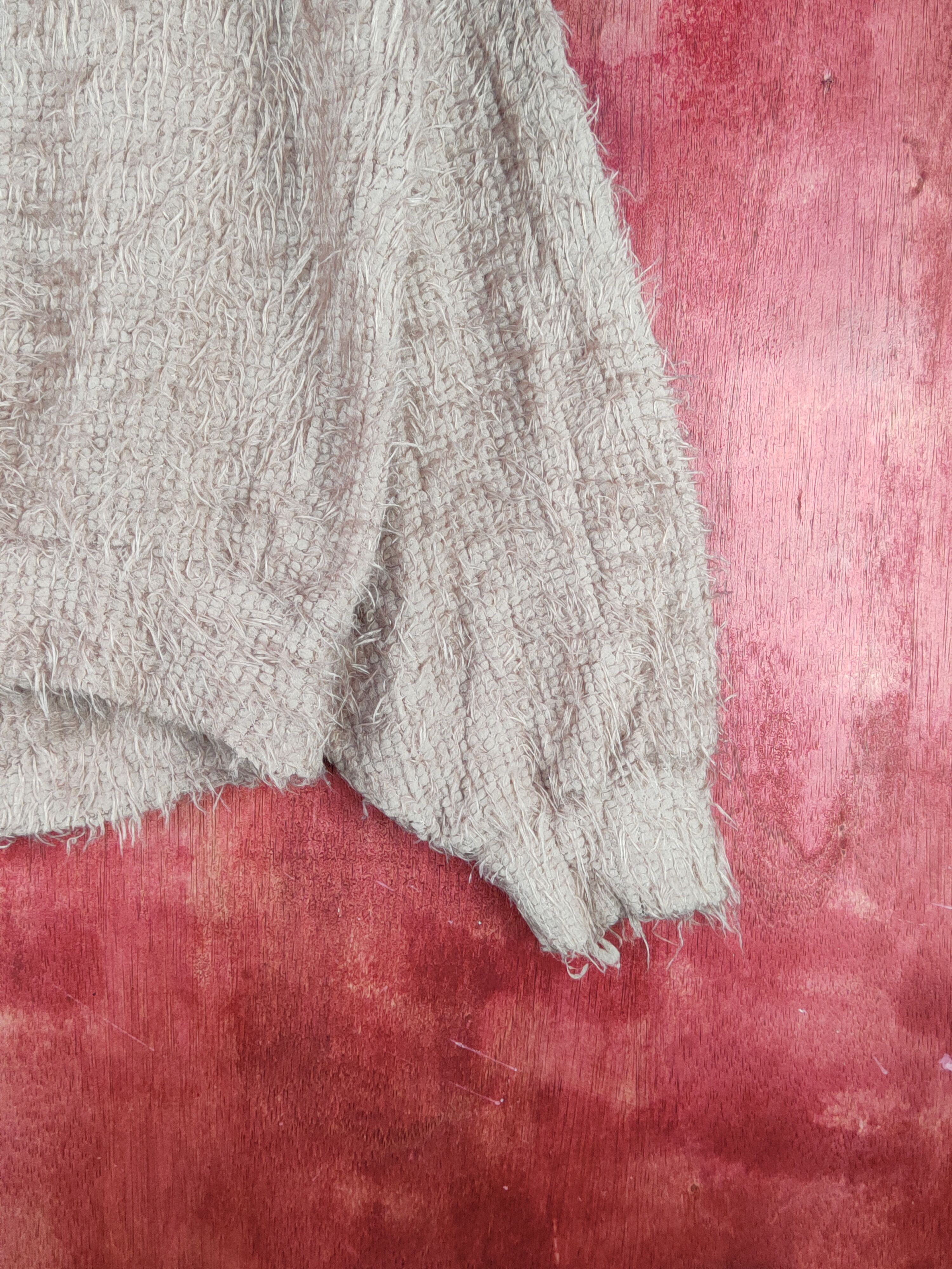 Japanese Brand L.A Pink Shag Shaggy Fur Mohair Knitwear #S1989 Size M / US 6-8 / IT 42-44 - 6 Thumbnail