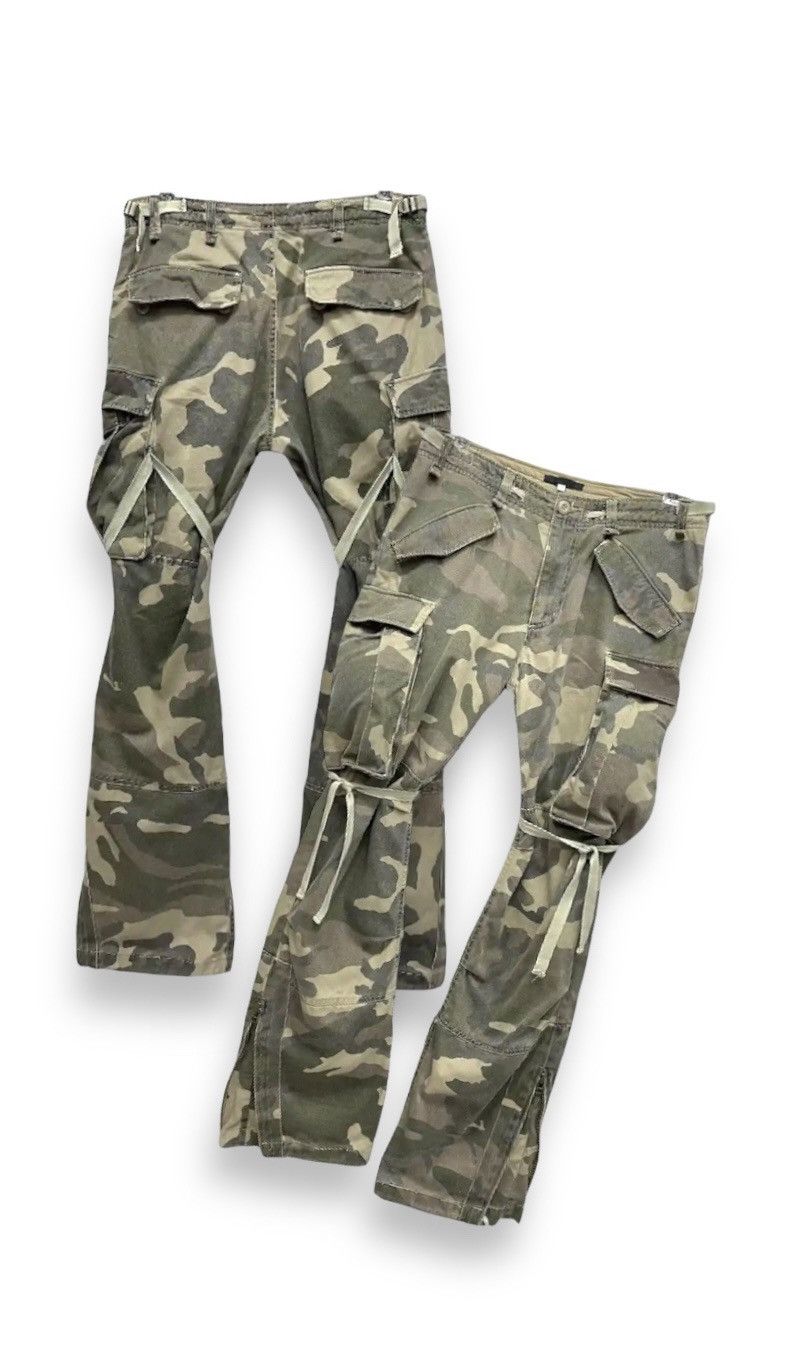 image of Military x Vintage Mangrove Bondage Tactical Big Pocket Zipper Leg Cargo in Camouflage Army (Size 3