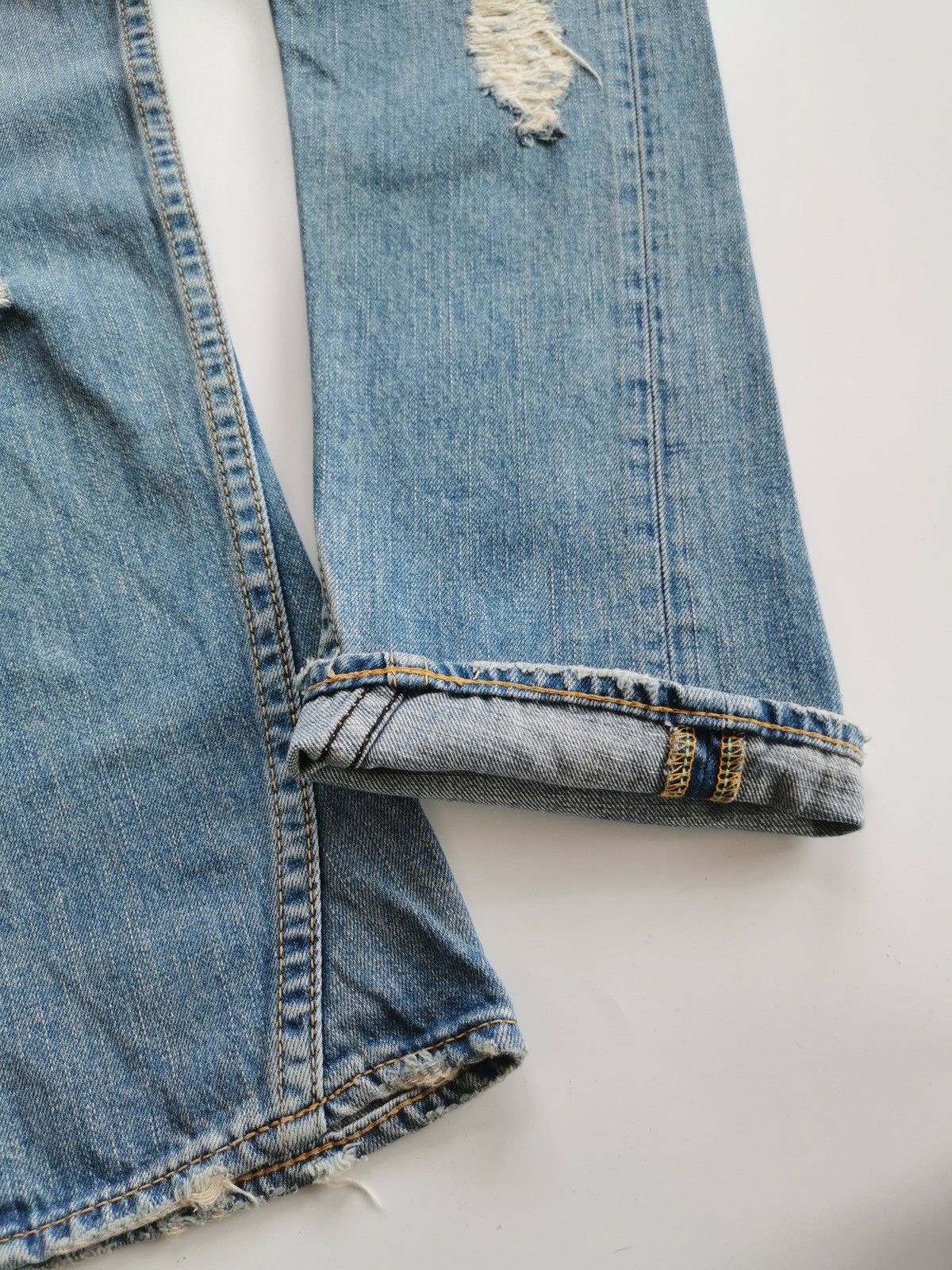 Japanese Brand Thrashed Rodeo Crowns Japan Denim Jeans Size US 29 - 5 Thumbnail