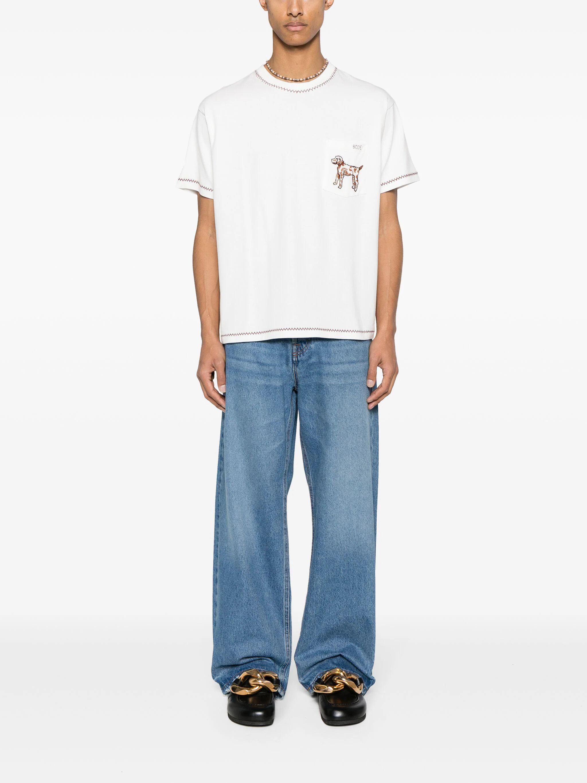 Jacquemus o1s22i1n1024 Large Denim Jeans in Blue Size US 31 - 2 Thumbnail