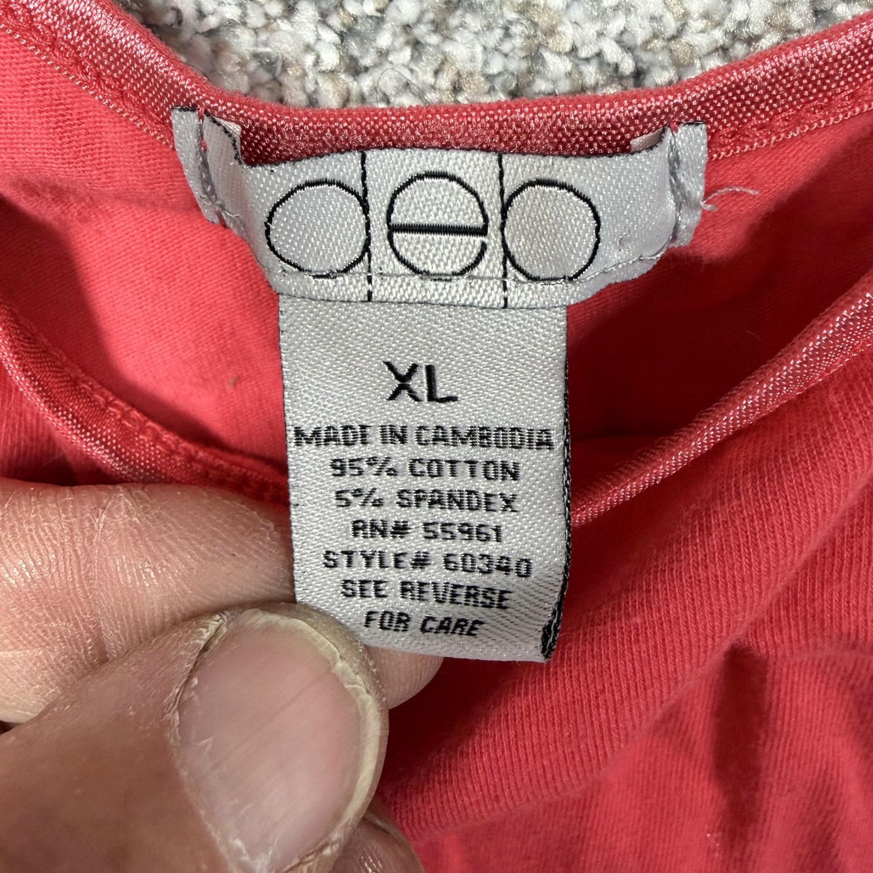 Vintage VINTAGE Deb Tank Top Womens XL Red Cotton Blend Y2K Coquette Soft Girl Layering Size XL / US 12-14 / IT 48-50 - 4 Thumbnail
