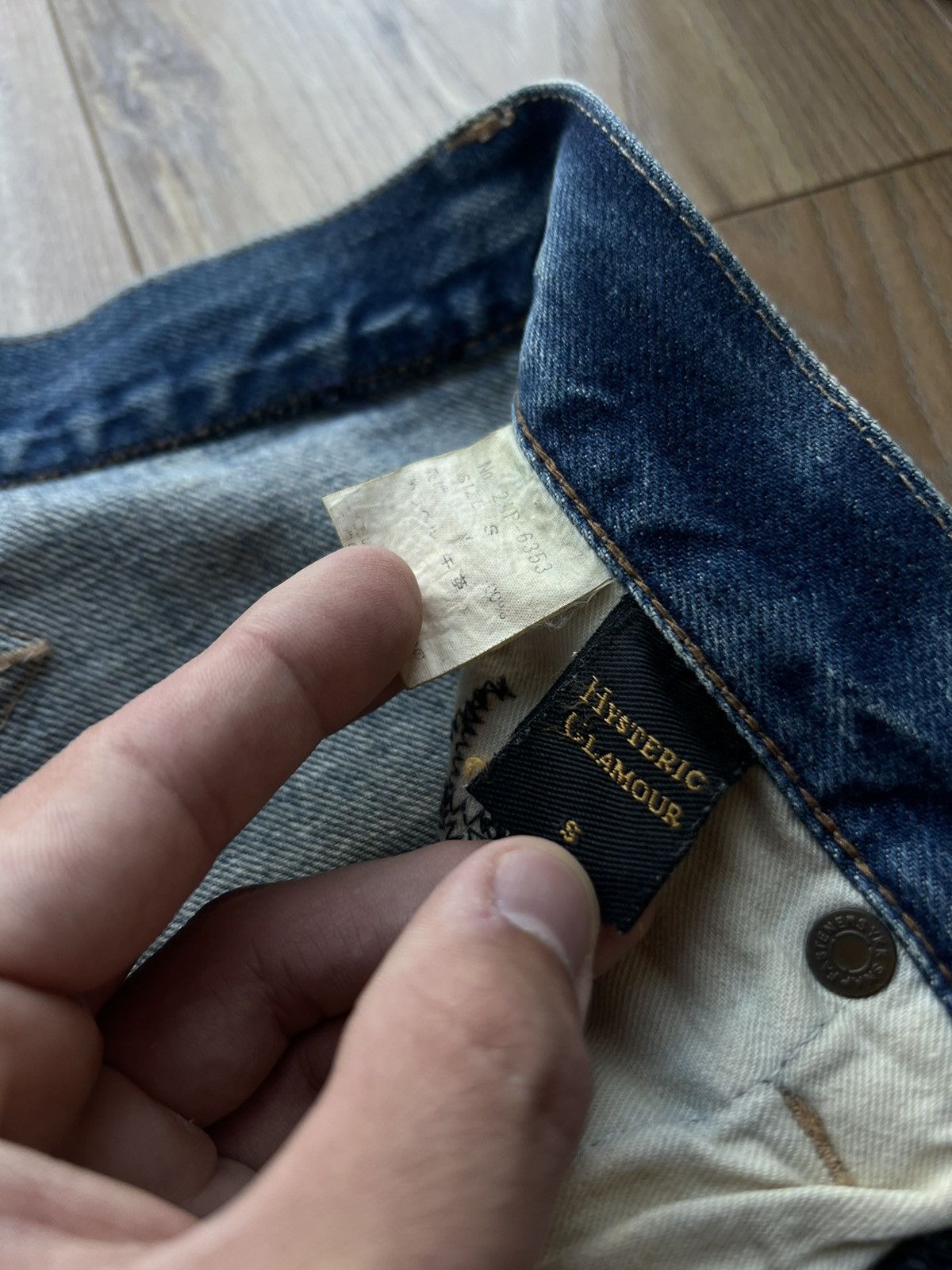 HYSTERIC GLAMOUR KINKY TEDDY BEAR SELVEDGE JEANS Y2K RARE