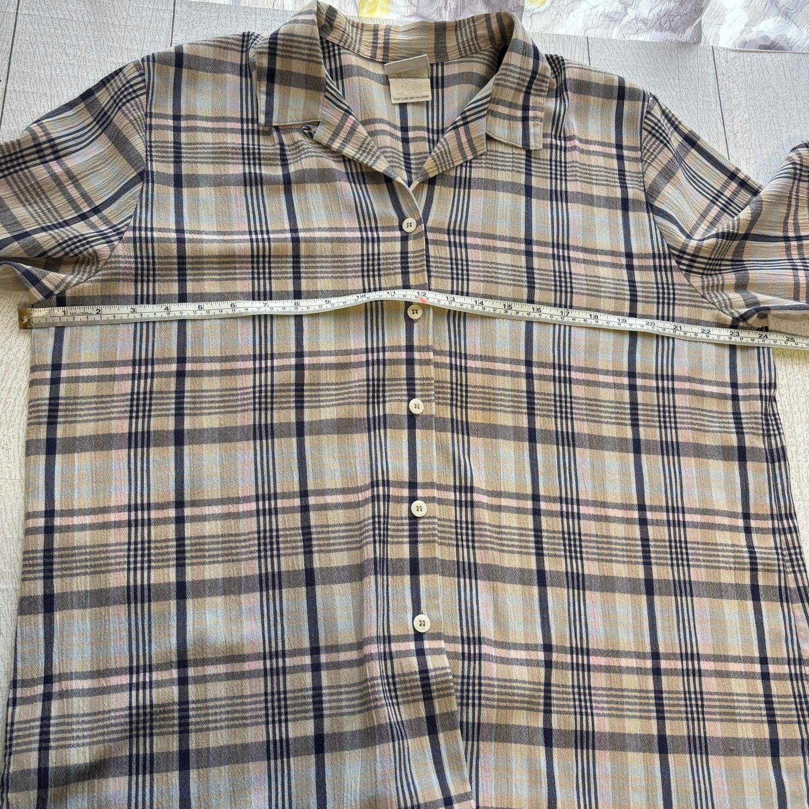 Other Koret Francisca Plaid Button Down Shirt XL Size XL / US 12-14 / IT 48-50 - 6 Thumbnail