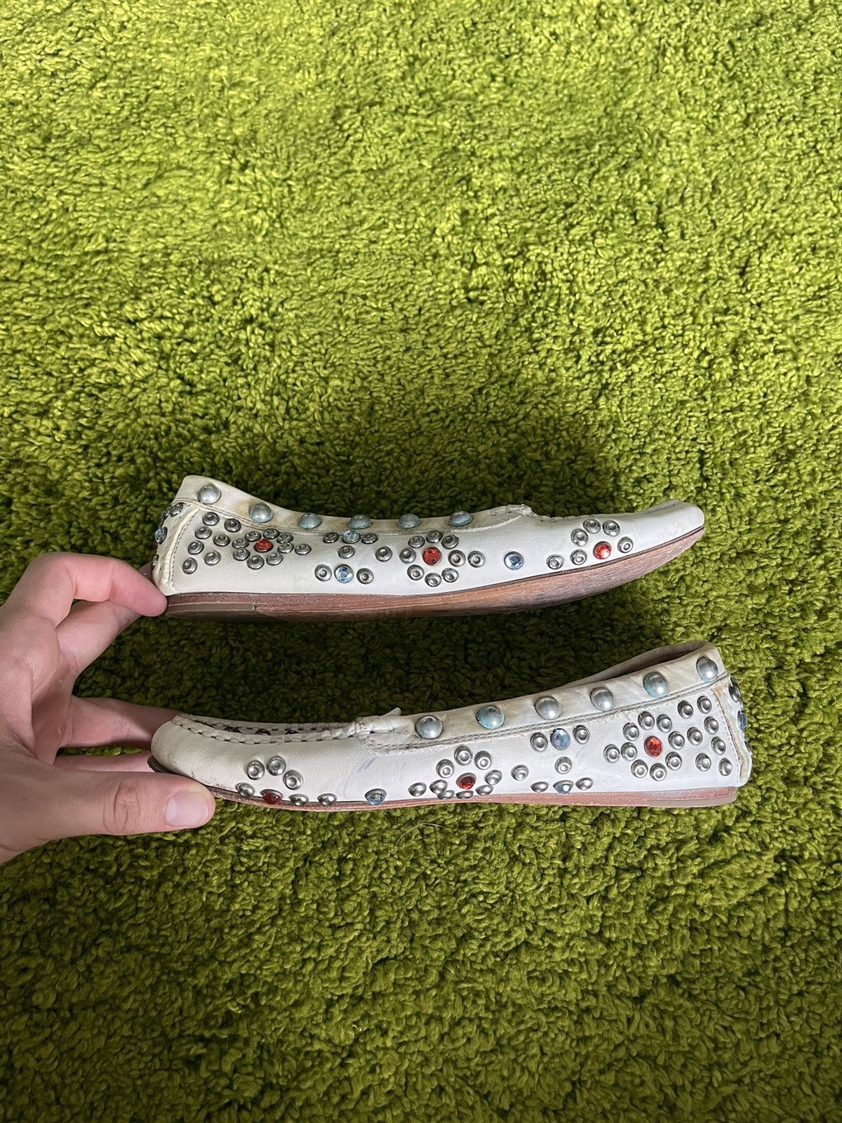 Designer × Isabel Marant × Isabel Marant Etoile Isabel Marant S/S 2013 rhinestones all around loafers shoes Size US 8 / IT 38 - 12 Thumbnail