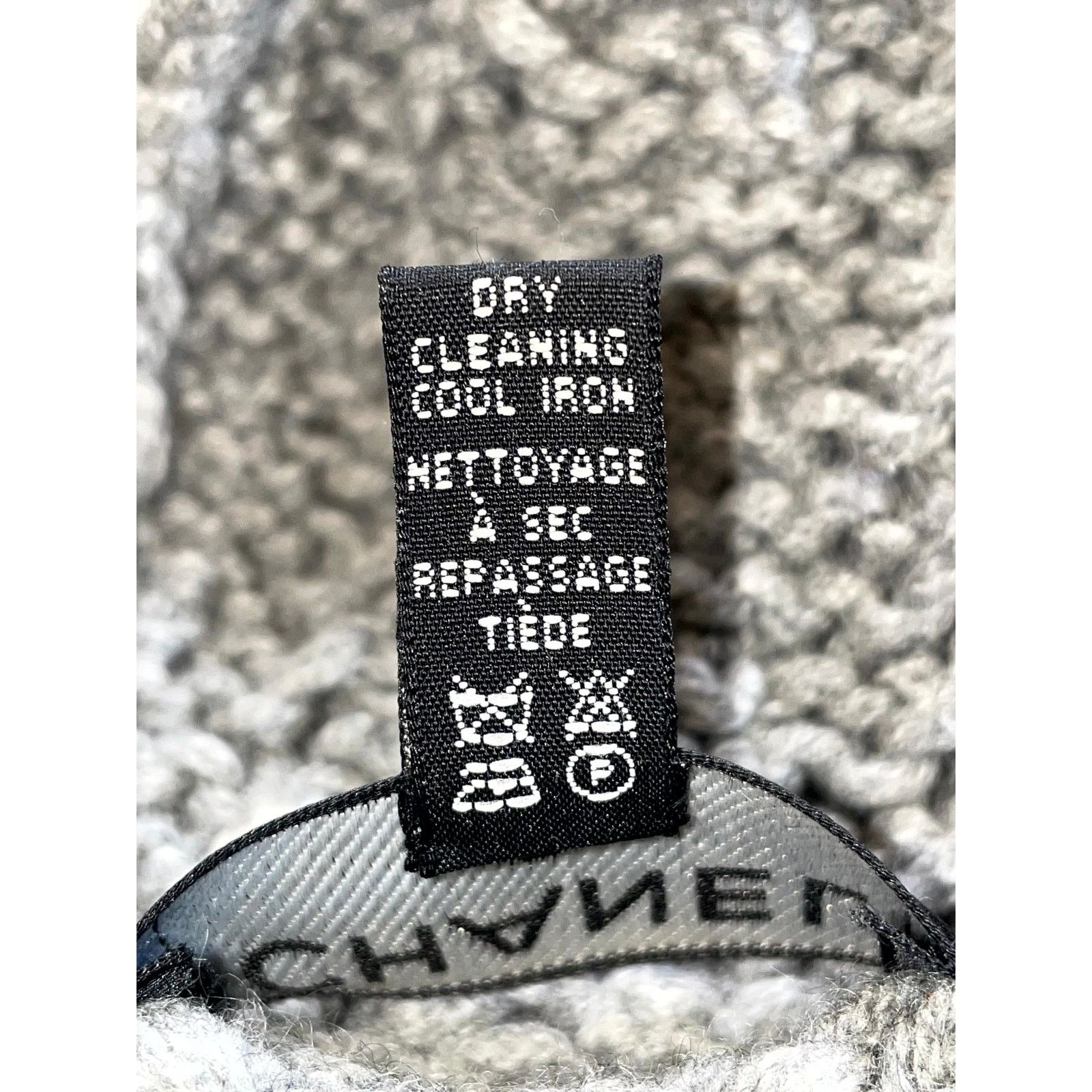 Chanel Chanel Cashmere Chain Scarf & Gloves Gray Set Accessories Size ONE SIZE - 3 Thumbnail