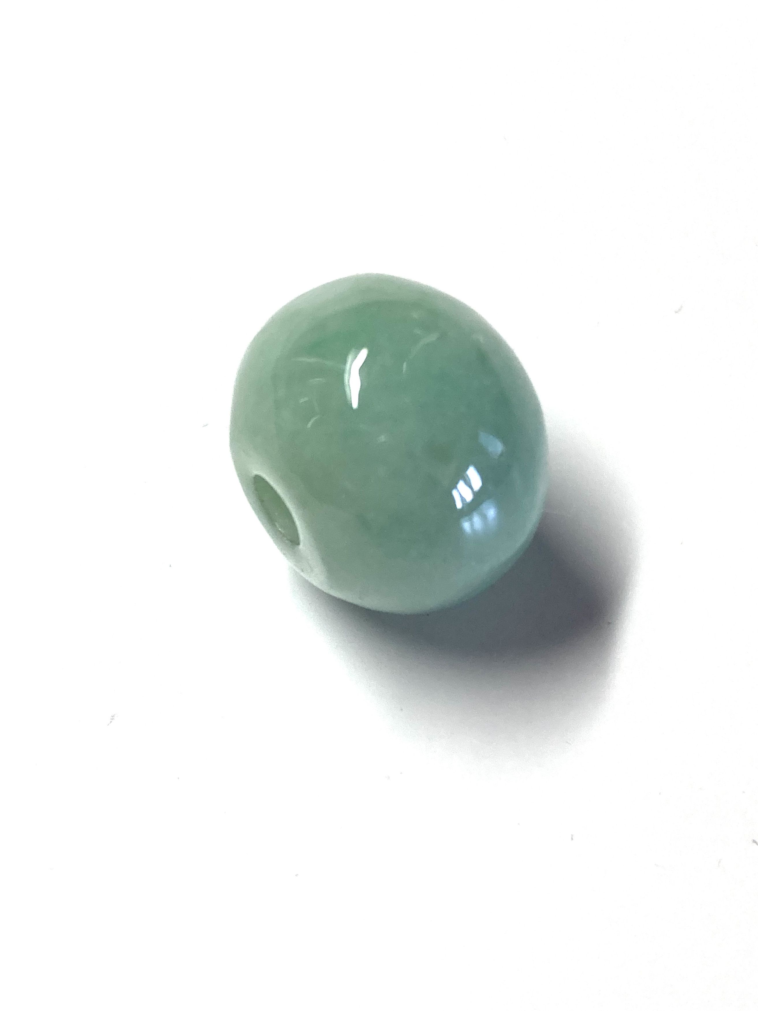 Other 60008 Certified Jadeite jade Circle Green 17mm Bead Pendant Size ONE SIZE - 1 Thumbnail