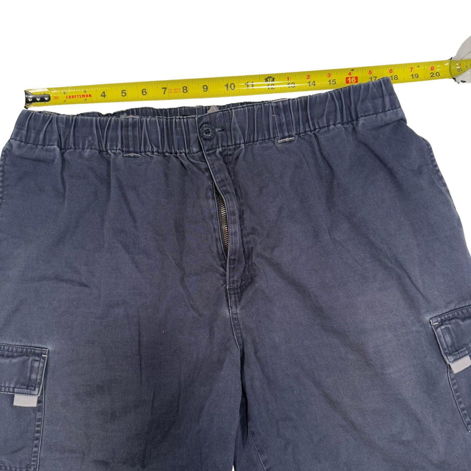 Vintage Vintage OP Sport Y2K Navy Blue Cargo Shorts | Men's XL Size US 36 / EU 52 - 5 Thumbnail