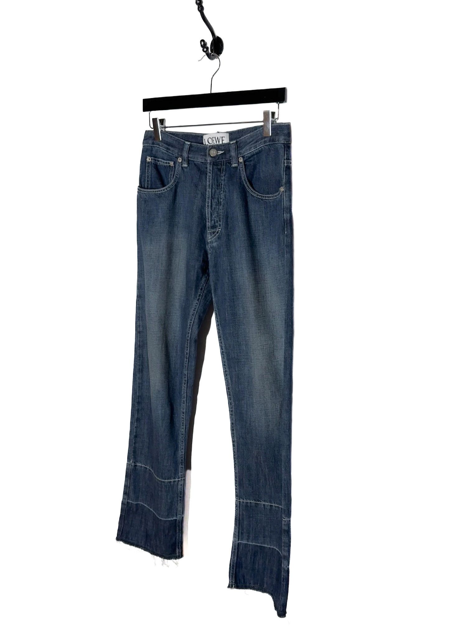 Loewe LOEWE Washed Blue Hello Telephone Embroidered Jeans Size 25" / US 0 / IT 36 - 2 Thumbnail