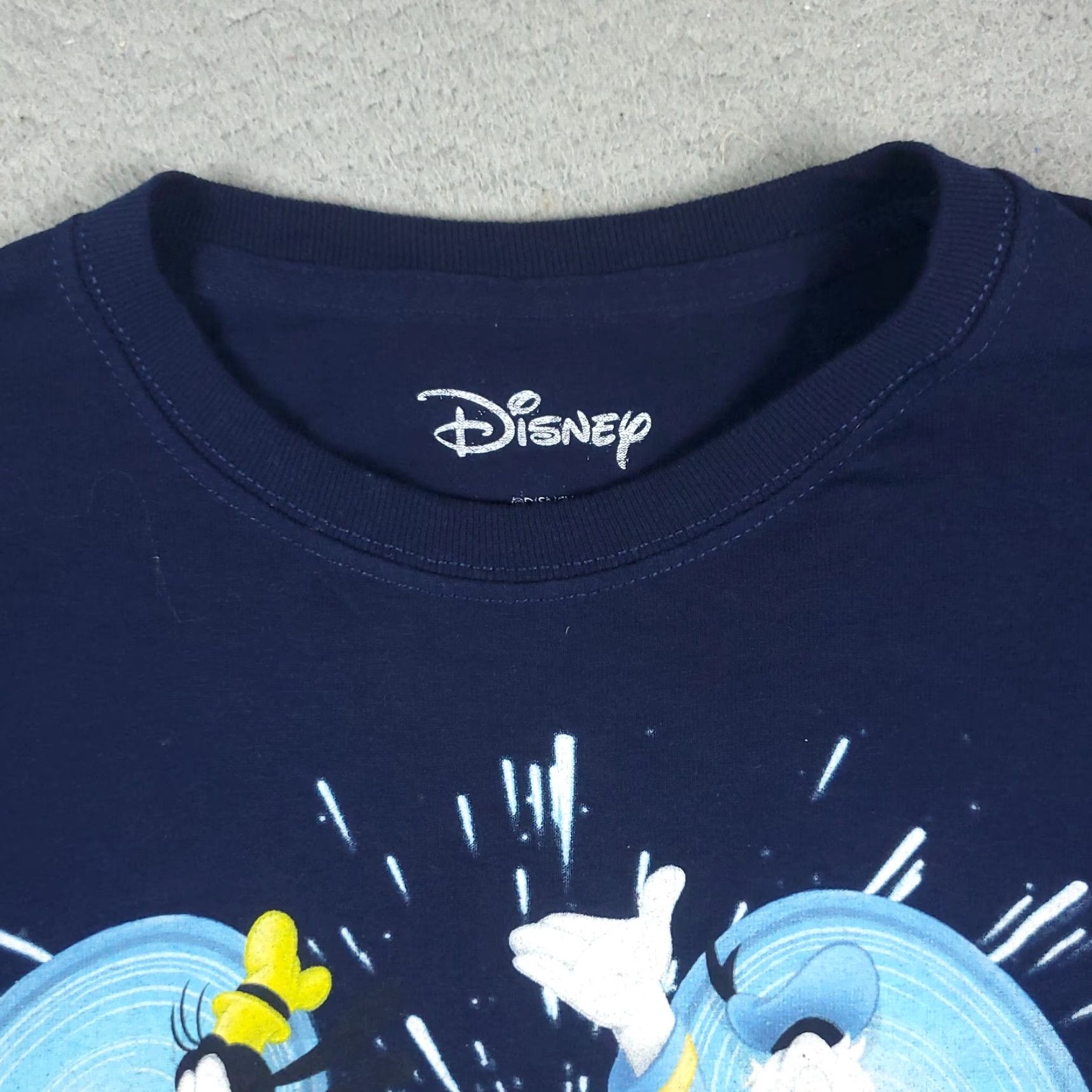 Disney Disney Mickey Mouse & Friends Navy Blue T-Shirt Adult Medium Short Sleeve Crew Neck Mens Womens Universal Cotton Blend Logo Size US M / EU 48-50 / 2 - 2 Thumbnail