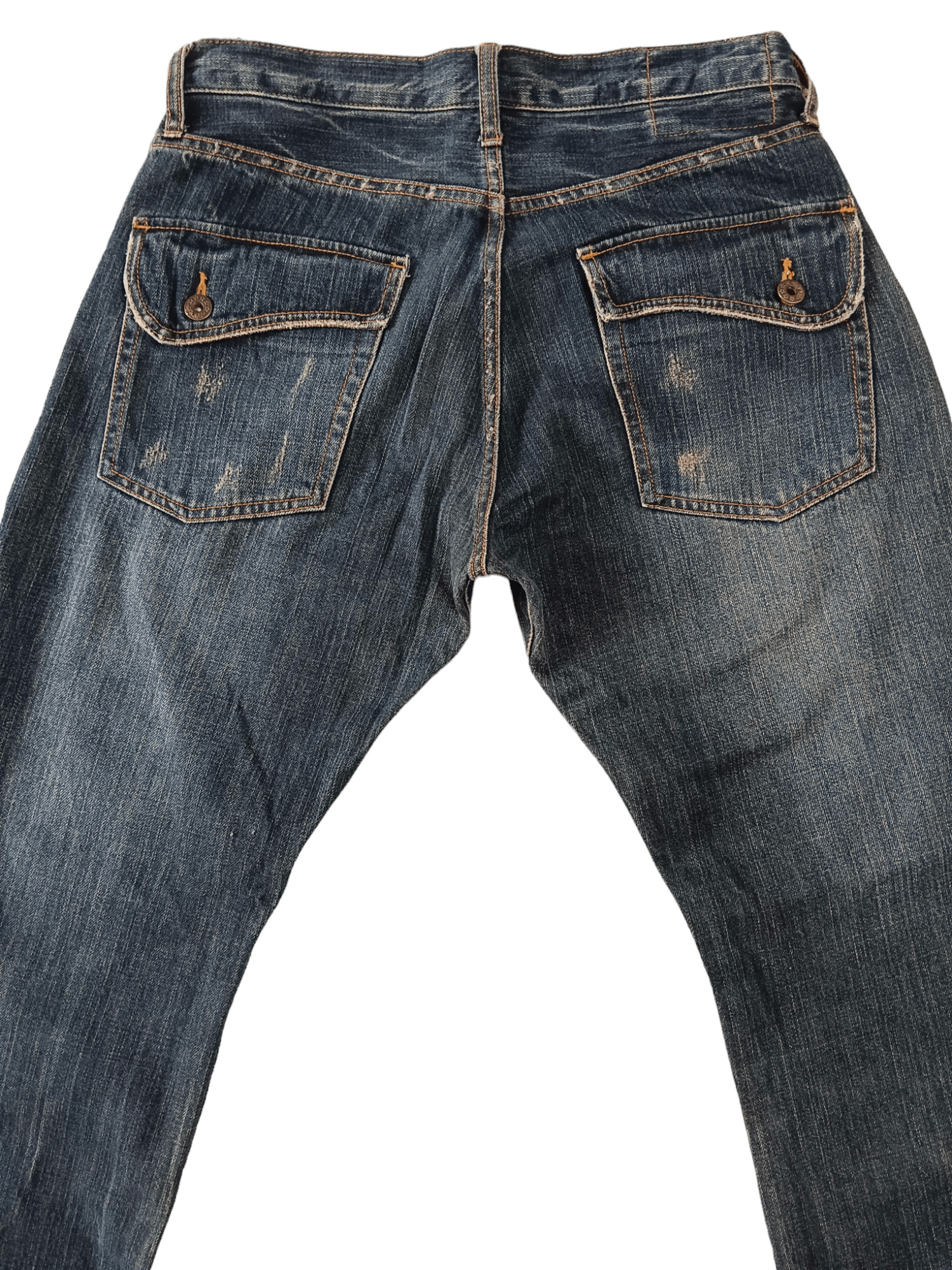 Japanese Brand 💥Modish Style💥 Clawmark Minimalist Flared Denim Size US 30 / EU 46 - 6 Thumbnail