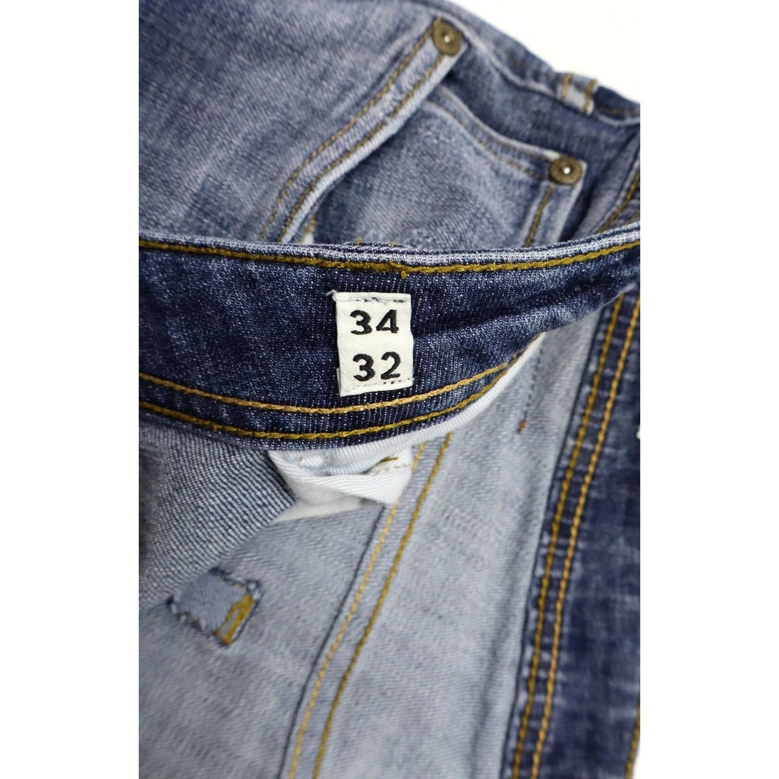 Jack & Jones JACK & JONES Glenn Slim Fit Jeans Men's W34/L32 Blue Distressed Faded Whiskers Jeans Slim W34 L32 Blue Distressed Whiskers Mens Size US 34 / EU 50 - 6 Thumbnail