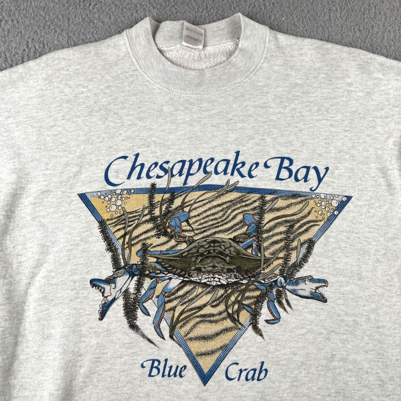 Fruit Of The Loom VINTAGE Fruit of the Loom Sweatshirt Mens XL Chesapeake Bay Blue Crab Made In USA Sweatshirt Size US XL / EU 56 / 4 - 2 Thumbnail