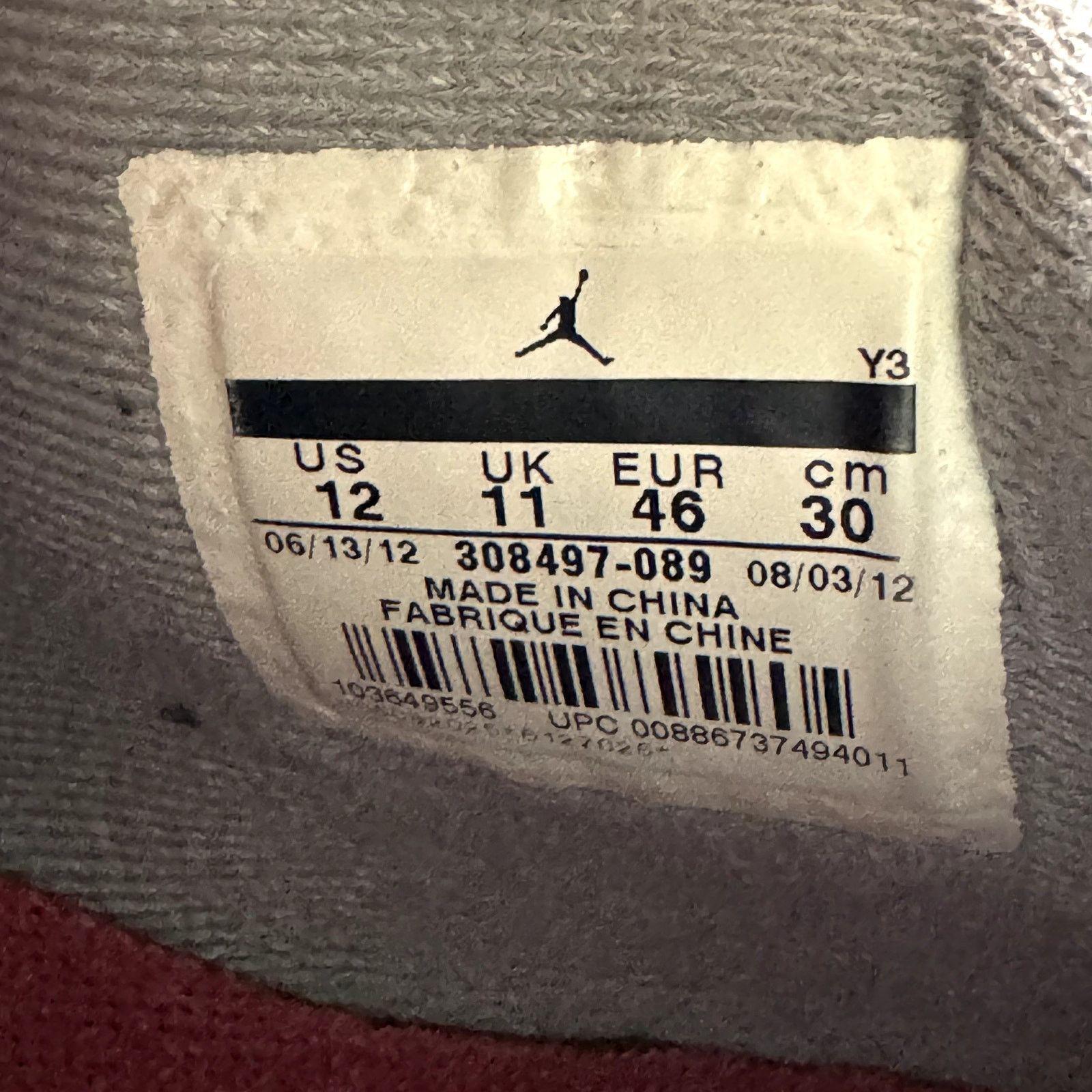 Jordan Brand × Nike Size 12 - Nike Air Jordan 4 Retro Bred 2012 Men's Shoes Size US 12 / EU 45 - 8 Thumbnail