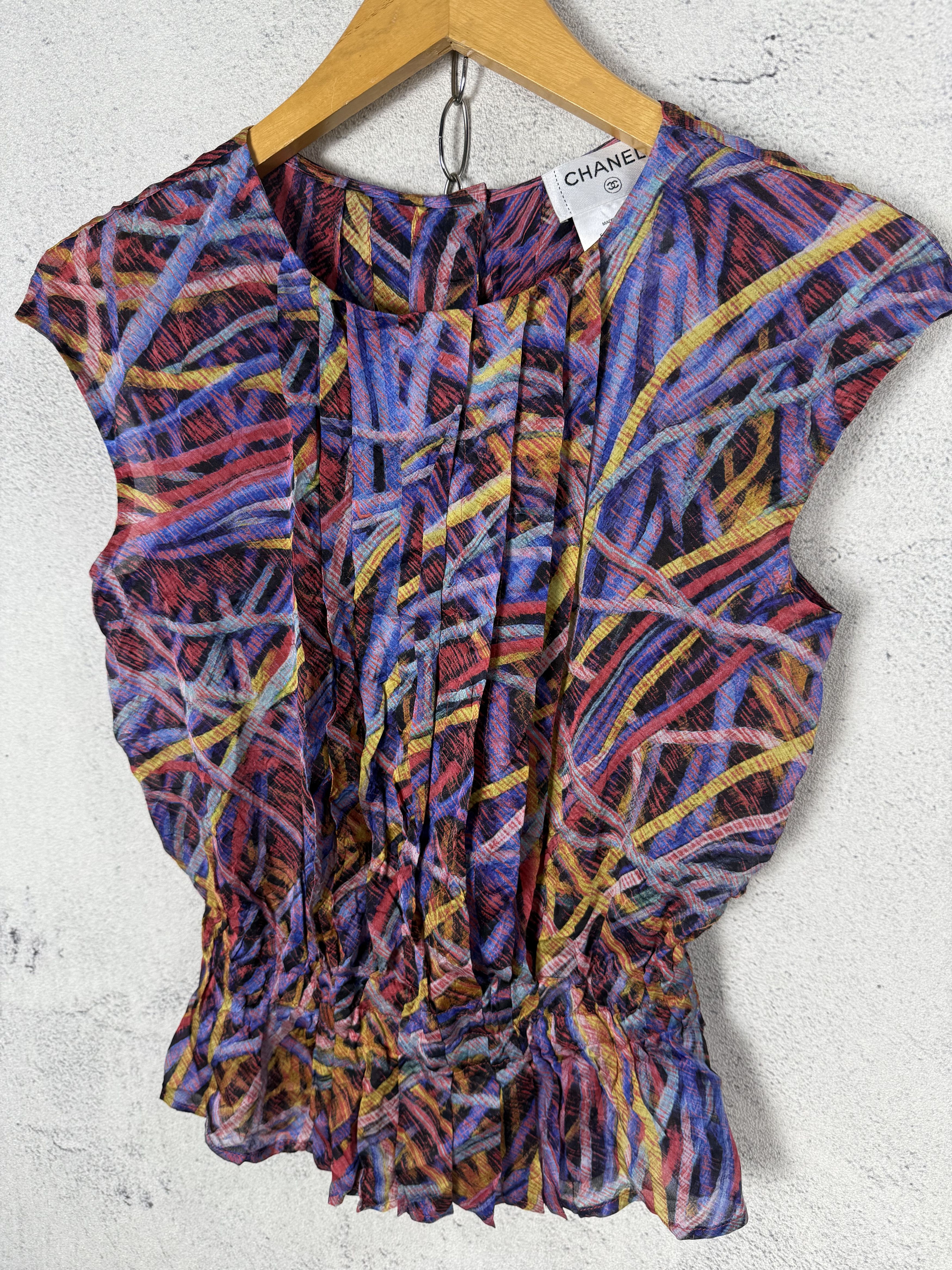 Chanel Chanel Silk Top Size XXS / US 00 / IT 34 - 7 Thumbnail