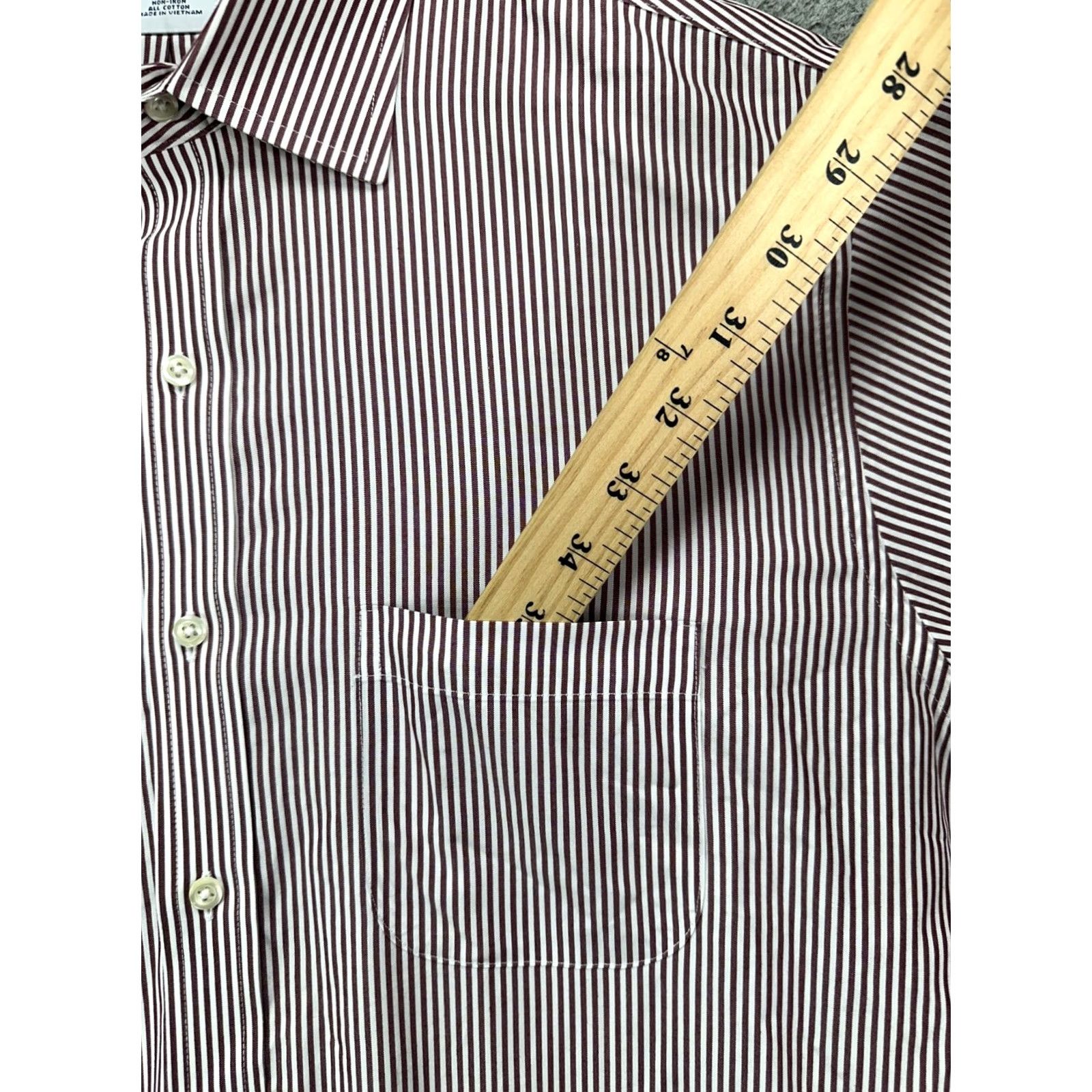 Brooks Brothers Brooks Brothers Shirt Mens 16.5 4-5 Regent Fit Button Up Red White Stripe Dress Shirt Slim Fit Regular Size Type: Regular Gender: Mens Shirt Size 46R - 6 Thumbnail