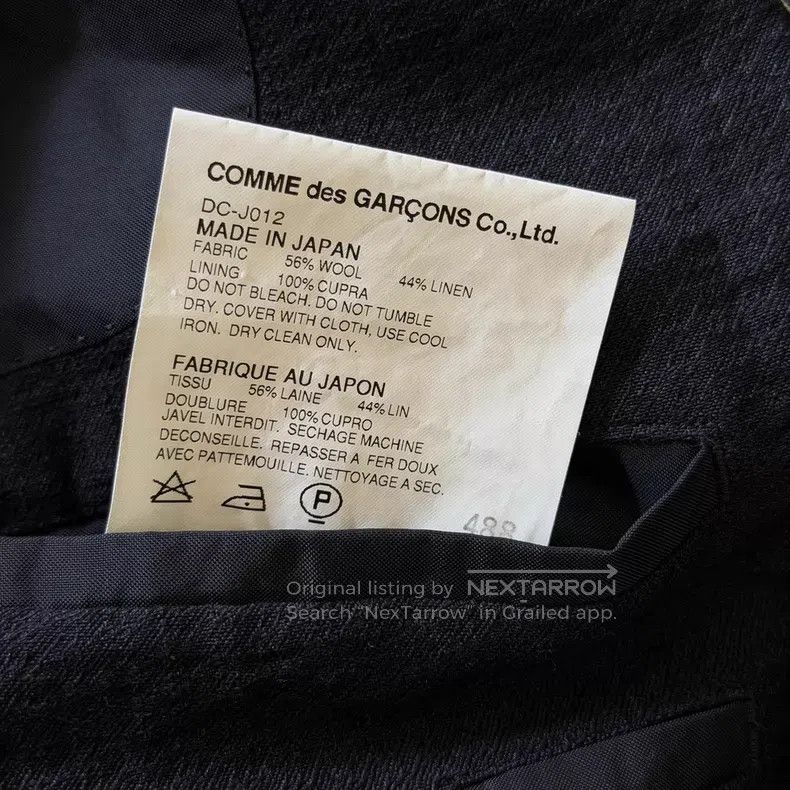 Comme des Garcons Comme des Garcons Wool and Linen Texture Suit Size US M / EU 48-50 / 2 - 8 Thumbnail