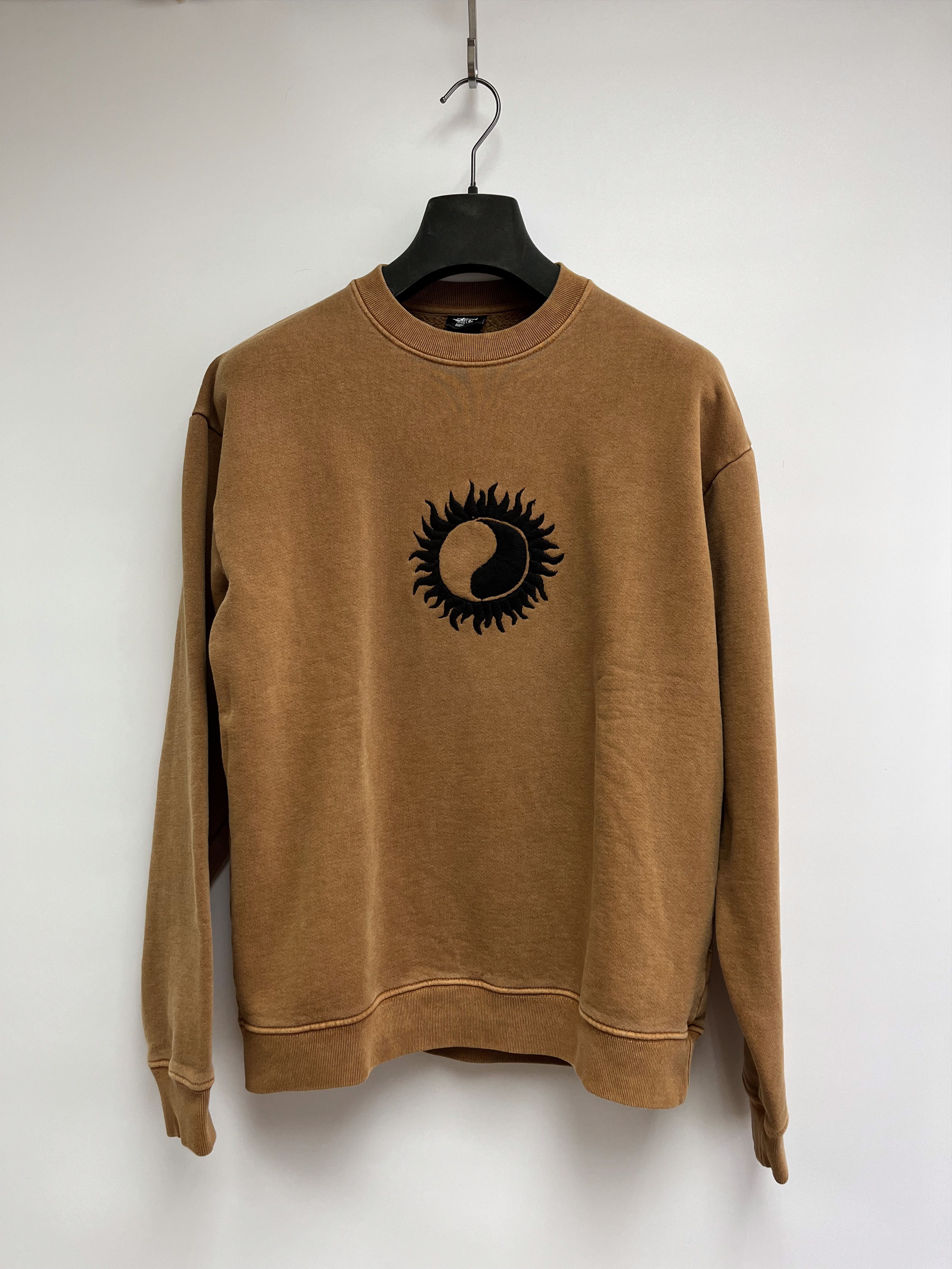 Our Legacy × Stussy OUR LEGACY x STUSSY PIGMENT DYED SUN CREWNECK SWEATSHIRT Size US S / EU 44-46 / 1 - 1 Thumbnail