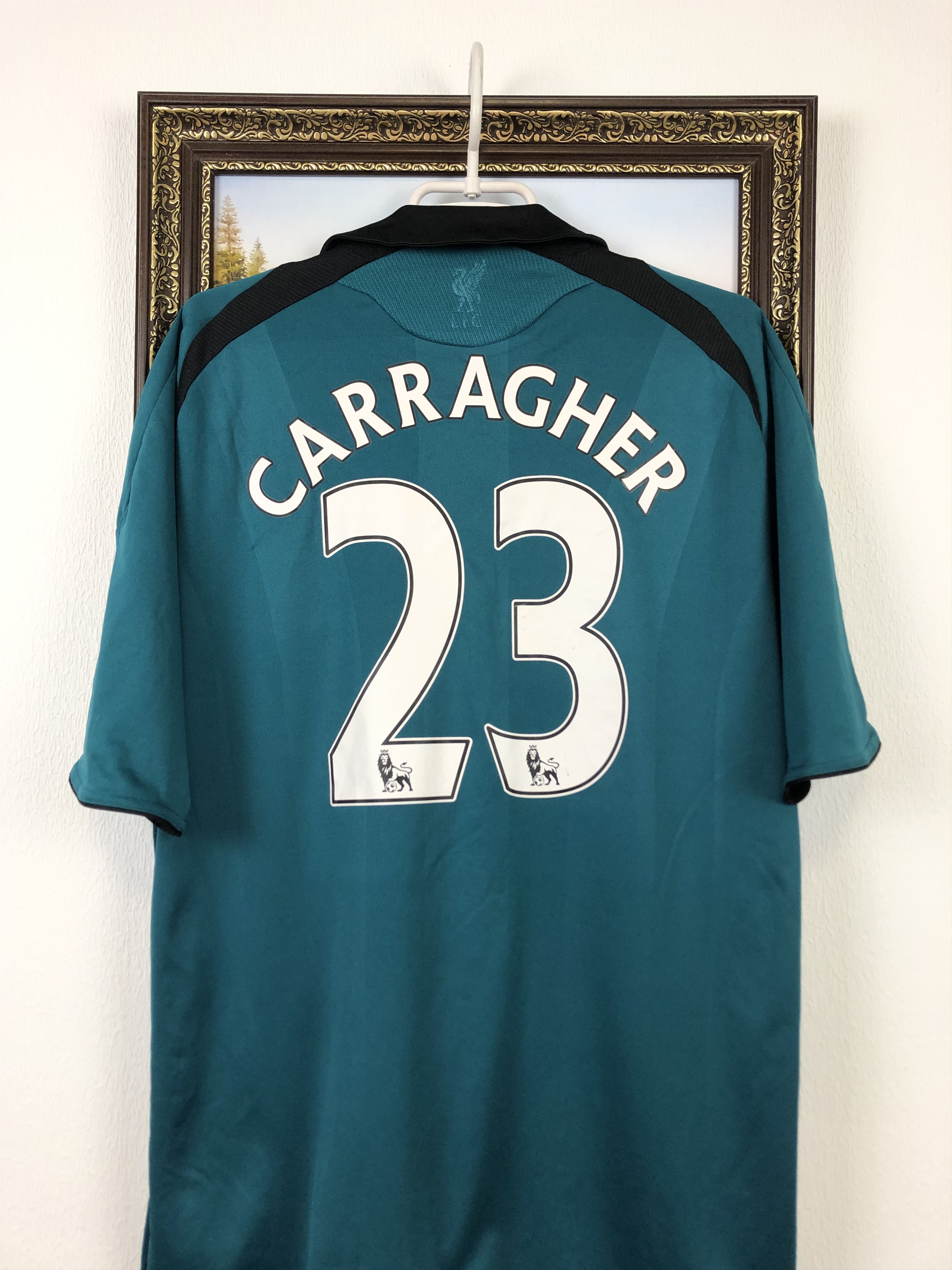 Adidas Liverpool football shirt 2008 Jersey #23 Carragher Soccer Size US L / EU 52-54 / 3 - 2 Thumbnail