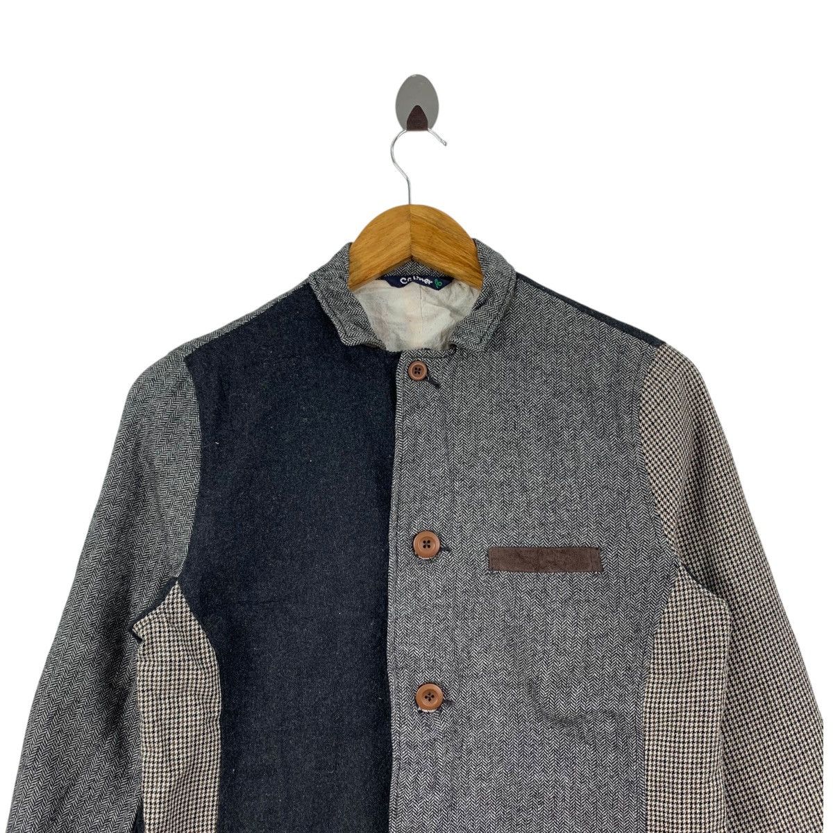 Japanese Brand CALINEr Japanese Brand Patchwork Style Button Up Coat Jacket Size US S / EU 44-46 / 1 - 4 Thumbnail
