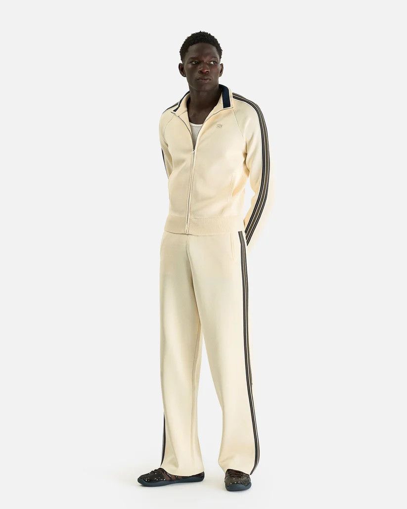 Wales Bonner o1s1v1r1oon0825 Tide Track Pant in White/Ivory Size US 30 / EU 46 - 4 Thumbnail