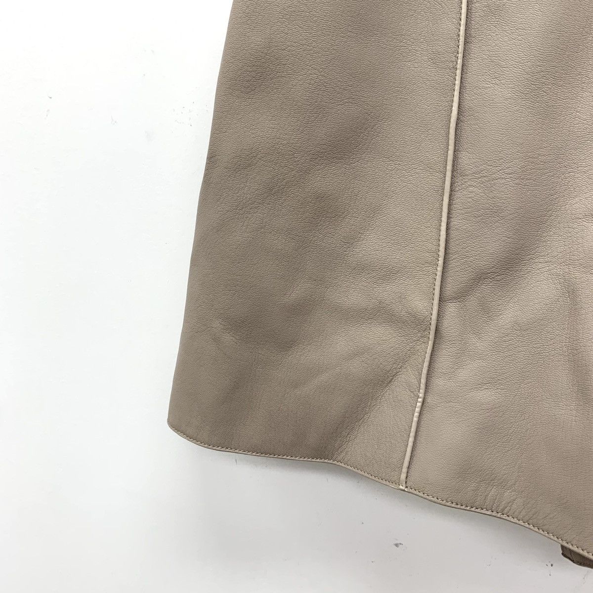Hermes Hermes Brown Lambskin Leather Casual Shorts K26WX Size 24" / US 00 / IT 34 - 4 Thumbnail