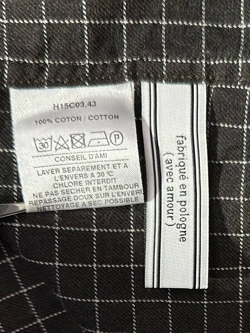 AMI AMI PARIS Alexandre Mattiussi Plaid Shirt buttons brown sz40 Size US M / EU 48-50 / 2 - 8 Thumbnail