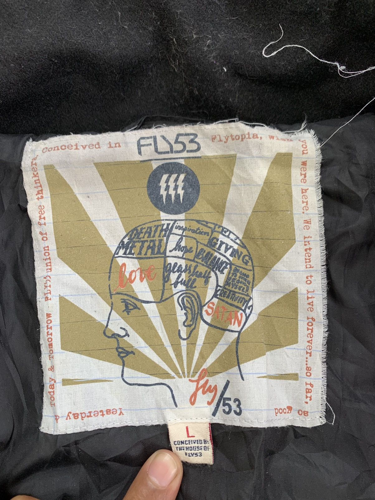 Japanese Brand Fly53 Beasley Wool Jacket Size US L / EU 52-54 / 3 - 16 Thumbnail